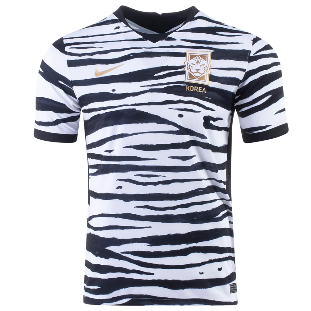 Nike Men's Korea 2020/21 Away Jersey White/Black/Metallic Gold、mySite、noshort