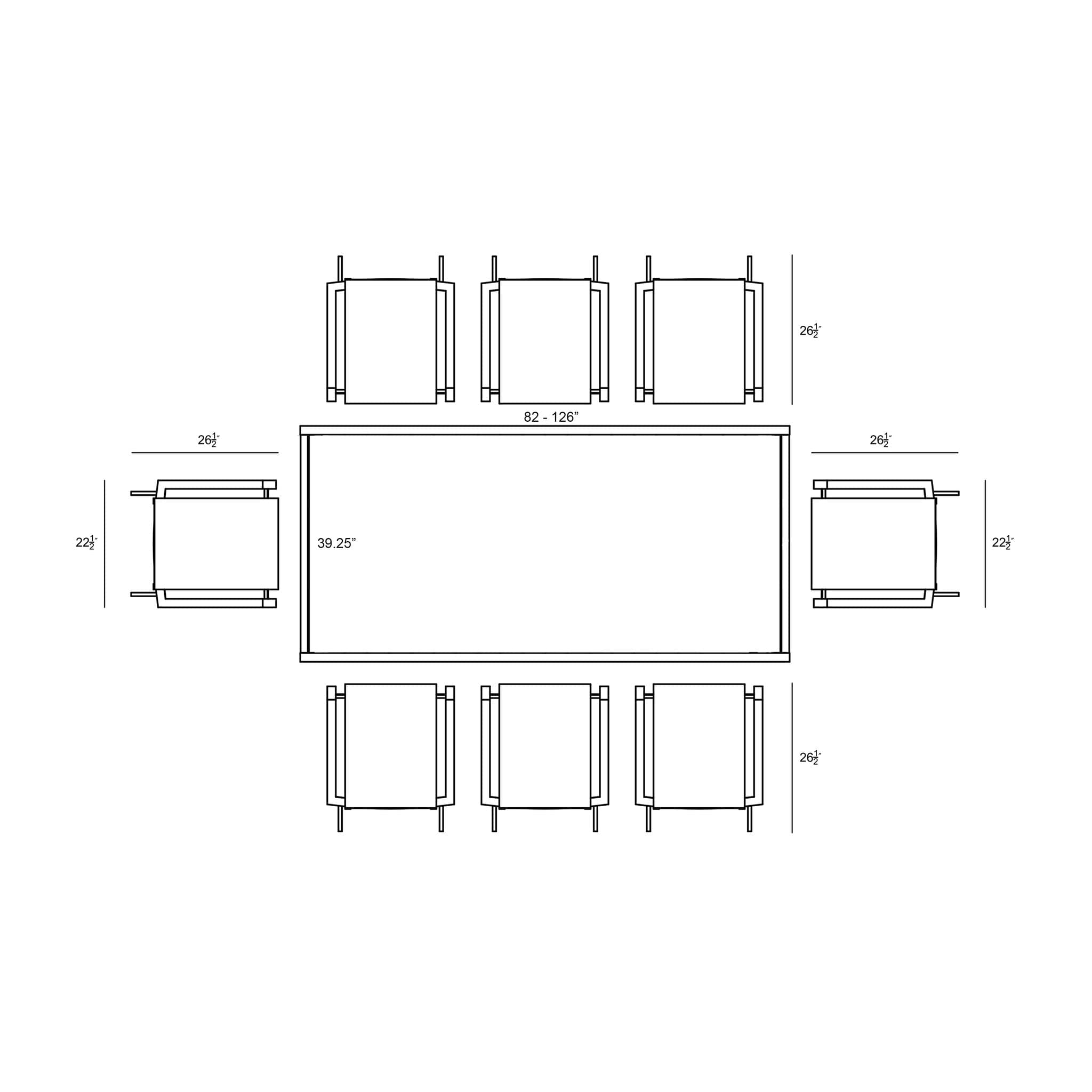 Lift 9 Piece Extendable Dining Set、mySite、neckold