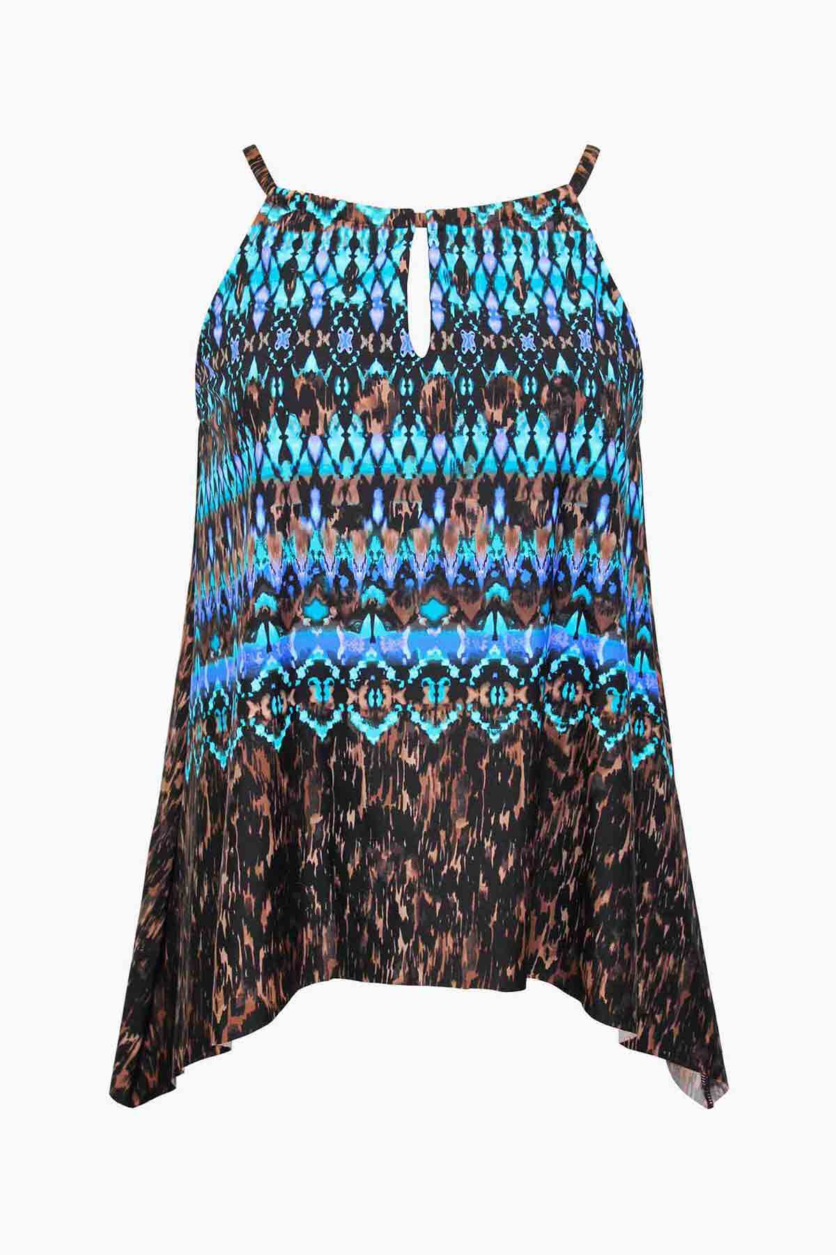  Peephole Tankini Top in Untamed、mySite、justintrudeaud