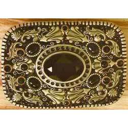 Michal Golan Onyx, Swarovski Crystal and Glass Belt Buckle、mySite、topwebapps