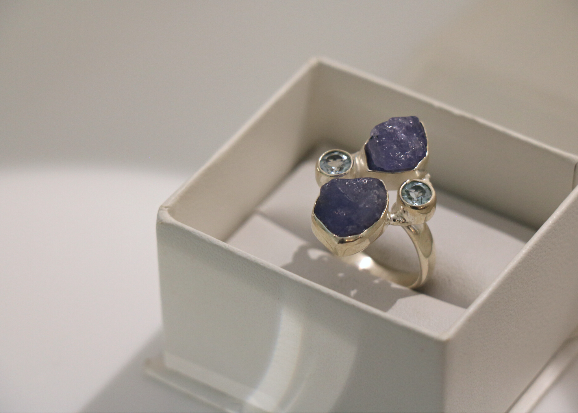 Tanzanite and Aquamarine Ring (Sterling Silver)、mySite、topwebapps