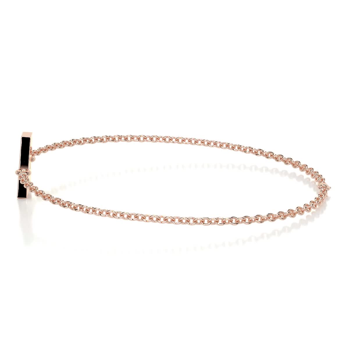 Bridget Letter Diamonds Bracelet (0.30 Carat) -14K Rose Gold、mySite、hinf8tx79