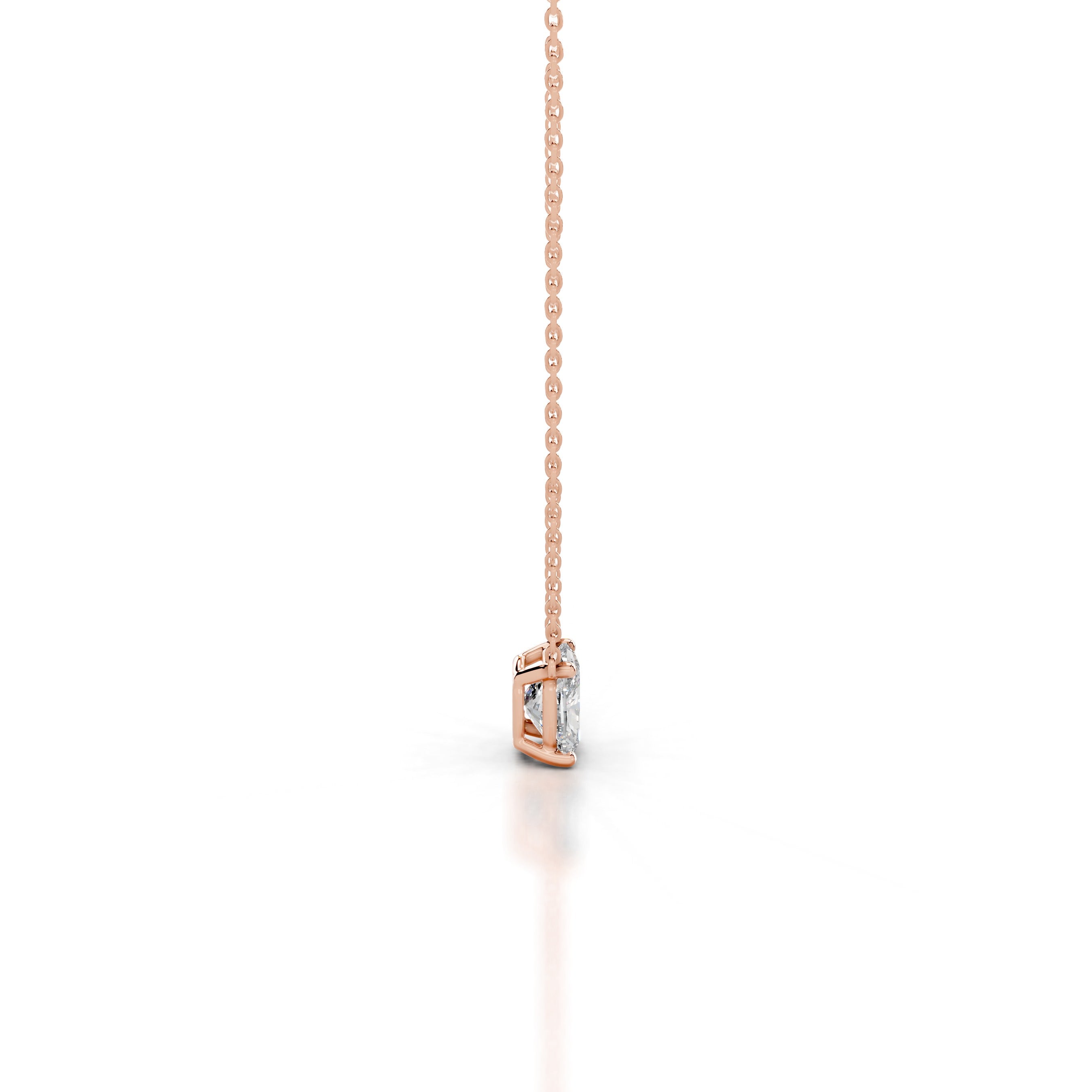 Mary Lab Grown Diamond Pendant - 14K Rose Gold、mySite、hinf8tx79