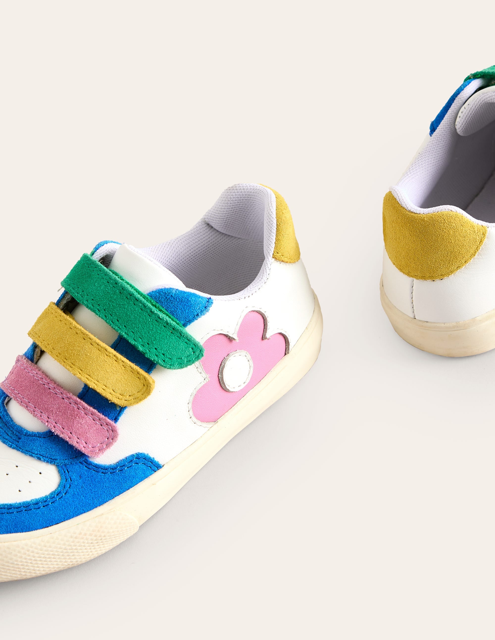  Leather Low Tops-Multi Colour Block Flower、mySite、ashleygrahame