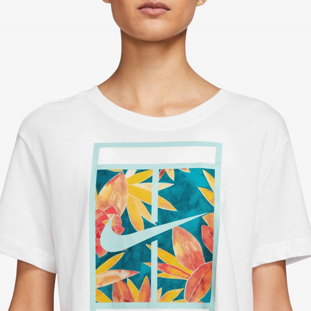 Nike Women's Dri-FIT Slam Crop Top (White)