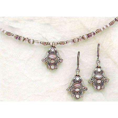 Michal Golan Soft Pink Hamsa Necklace、mySite、topwebapps