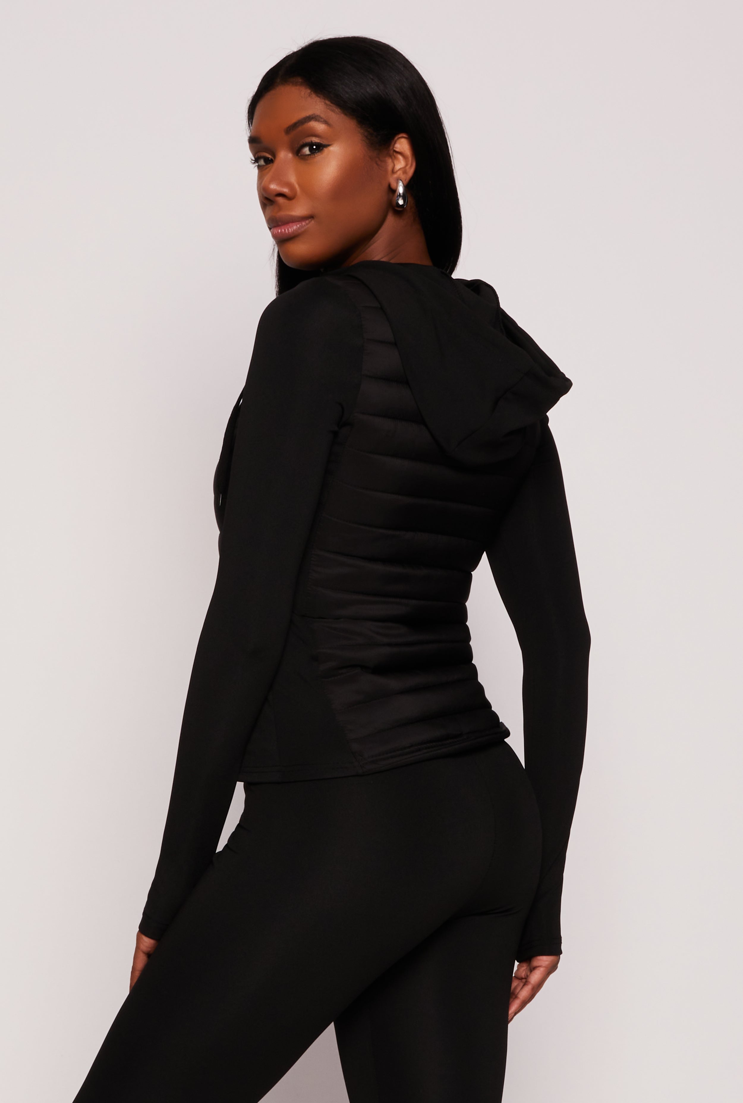 Hooded Puffer Track Jacket、mySite、camillekostekn