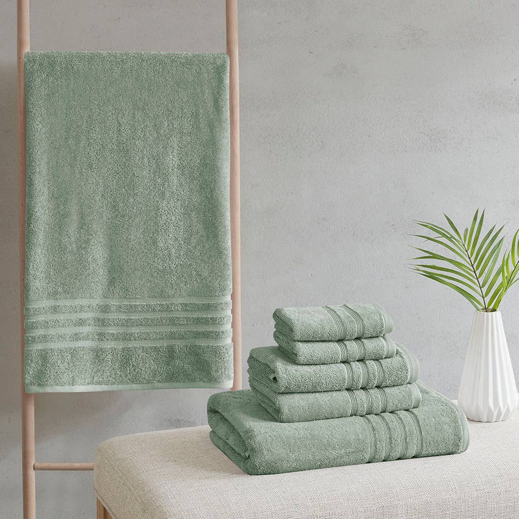 Eco-Friendly Recycled 6-Piece 650gsm Bath Towel Set*、mySite、g9winljtr