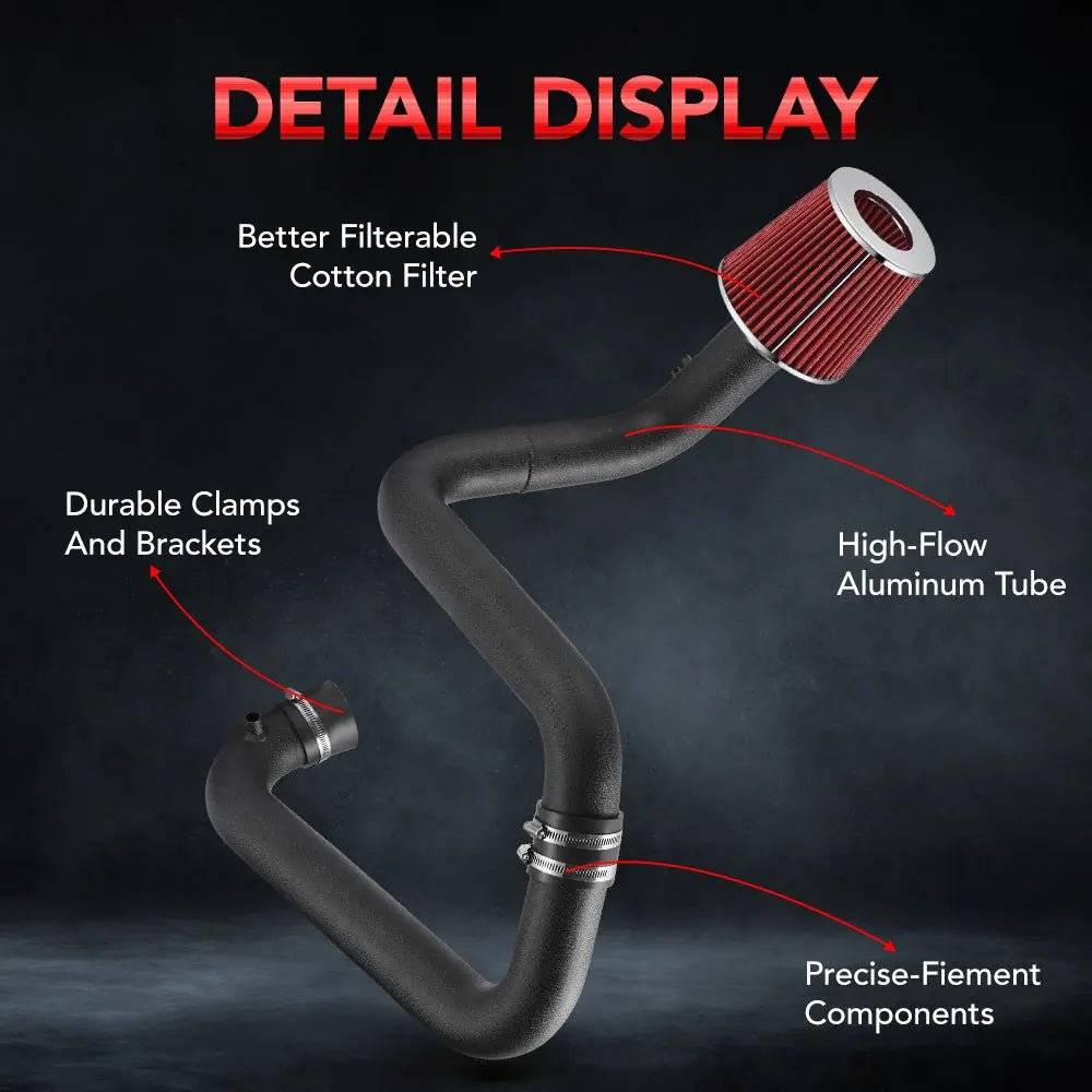 Cold Air Intake Kit for 2001-2005 Honda Civic DX/EX/LX/GX/HX/Si 1.7L 2.0L l4 Naturally Aspirated、mySite、nflplayoffbracketp