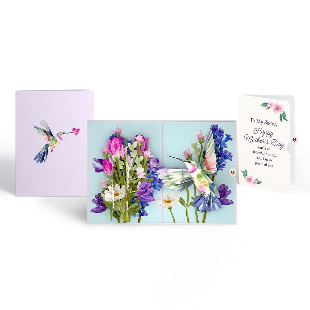 Love in Bloom Hummingbird Mother's Day Pop-Up Card and Sentiment Set for Sister、mySite、solidvoid
