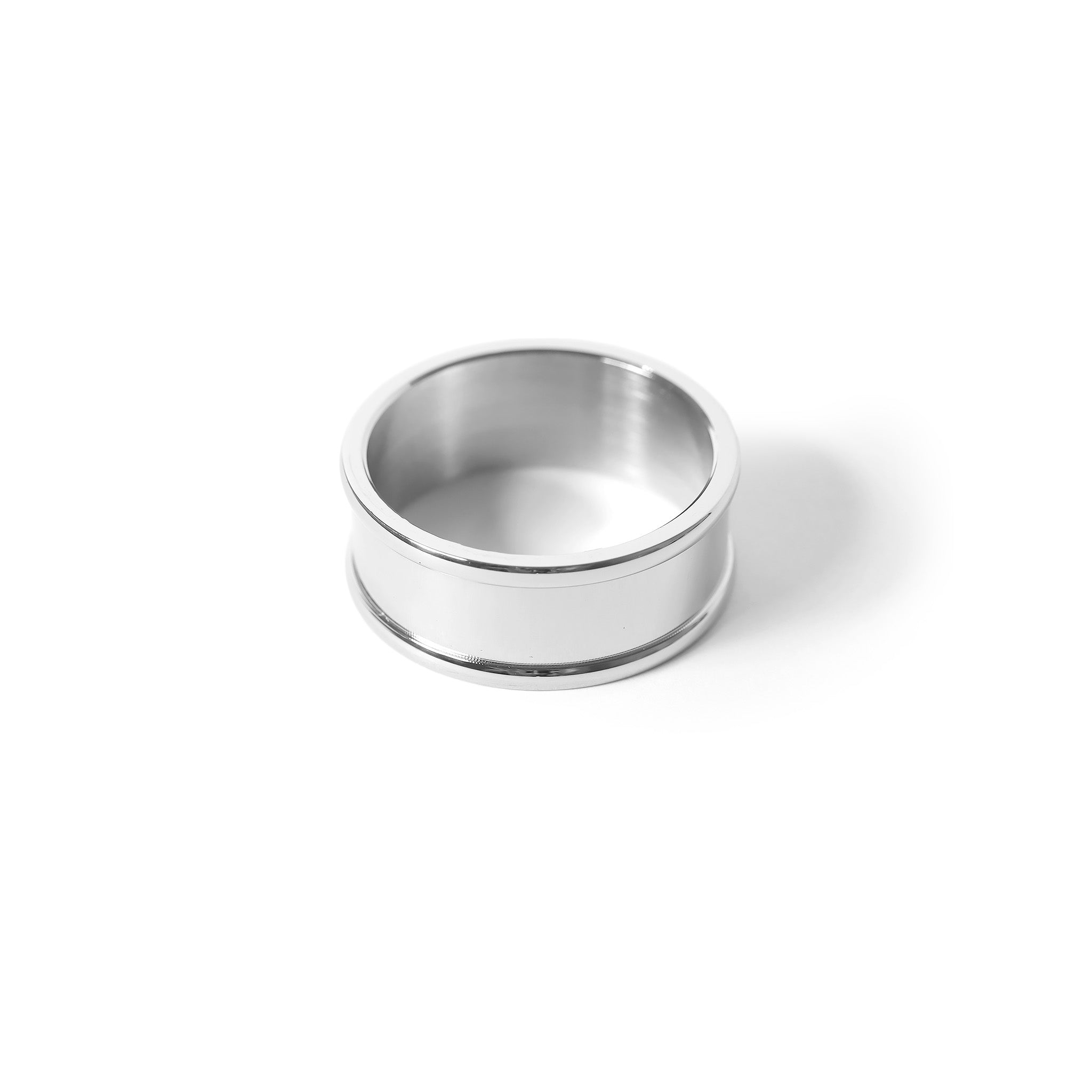 45 Pack - Stainless Steel Shallow Channel Inlay Ring Blank、mySite、dreamappss