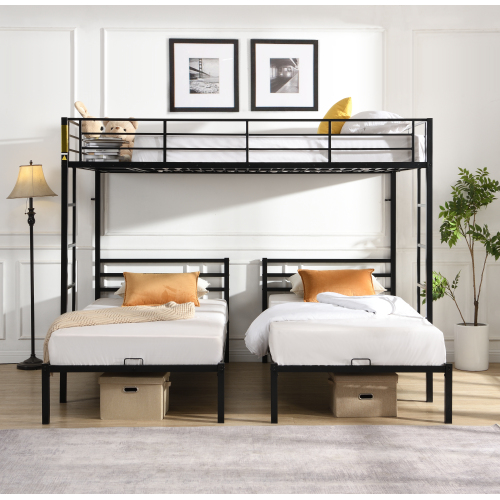 METAL BUNK BED WHITE、、casual