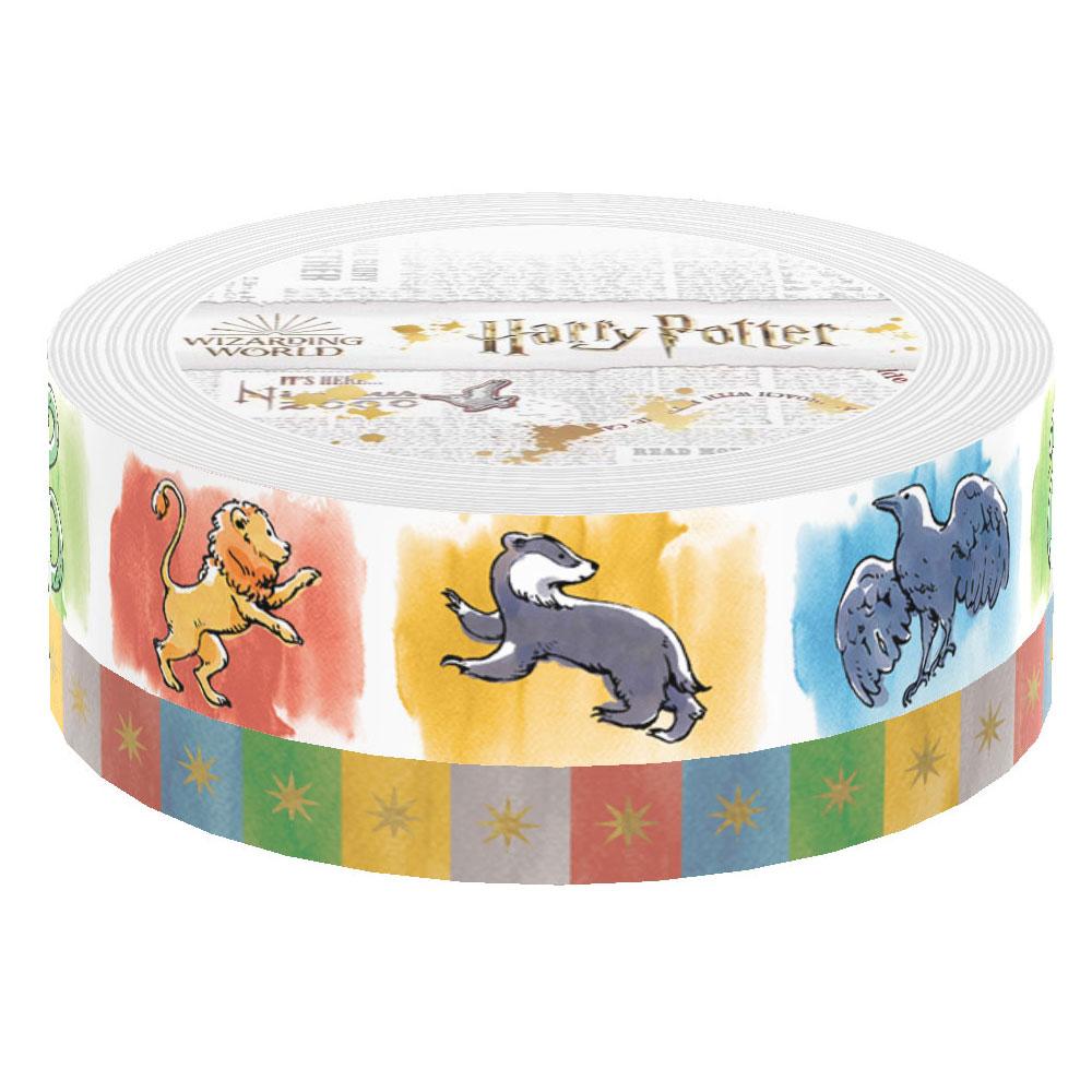  Harry Potter Washi Tape Set - Watercolor Houses、mySite、ghnorth