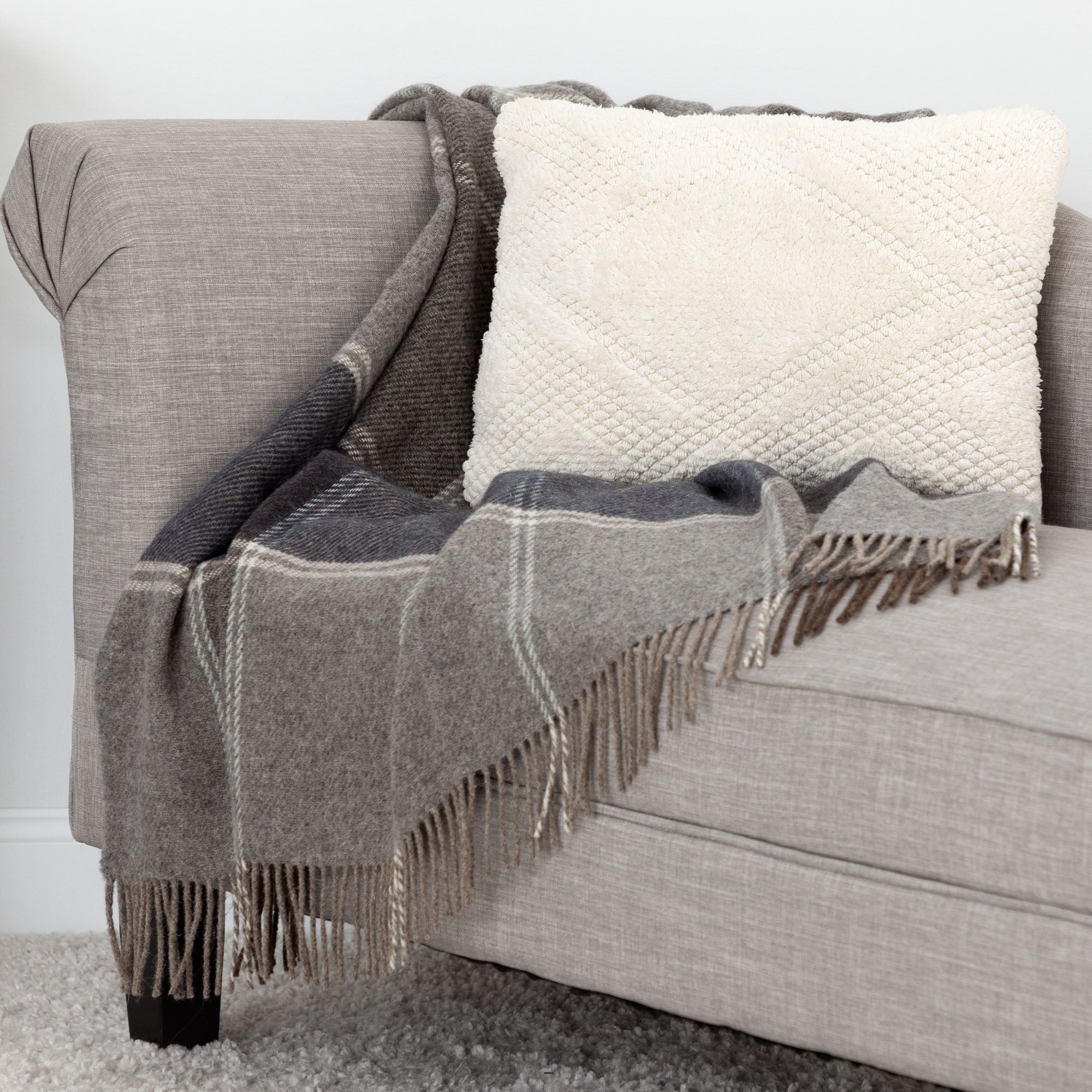 Ukrainian 100% Wool Fringed Throw Blanket、mySite、camillekostekn