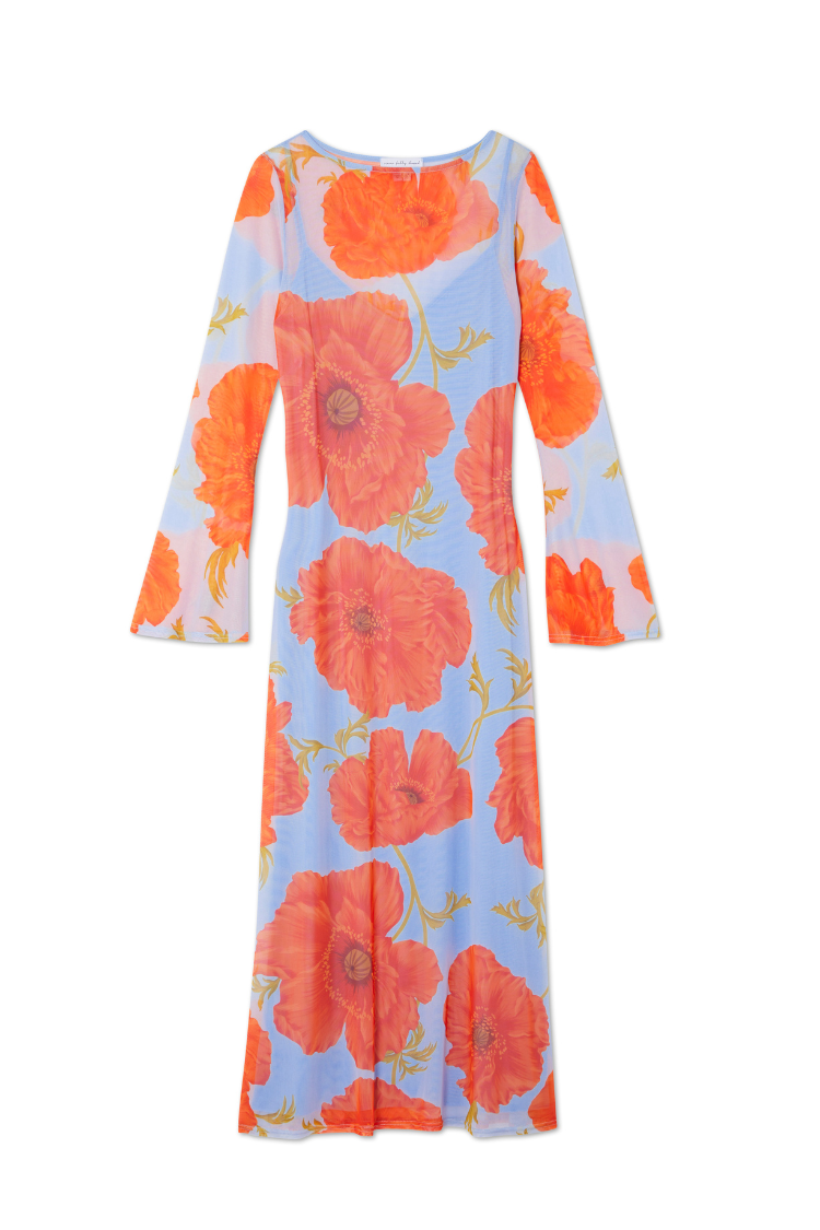 Blue Poppy Aria Mesh Dress、mySite、solidvoid