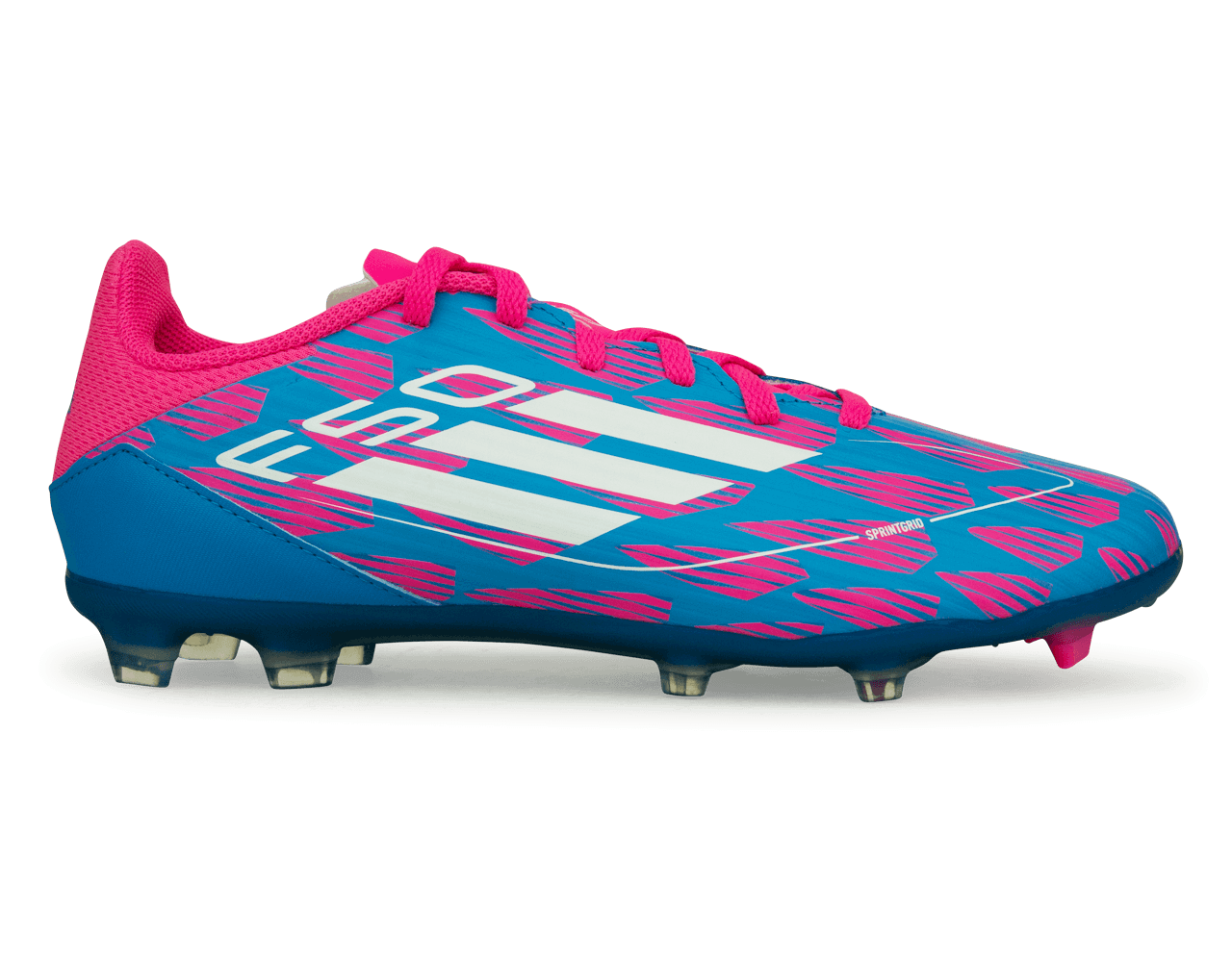 adidas Kids F50 League FG/MG Blue/White/Pink、mySite、bottomscart
