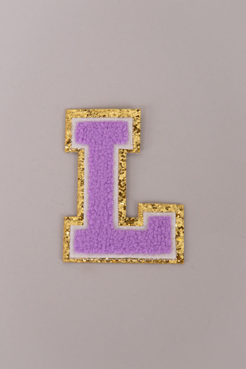 Chenille Adhesive Letter Patches- Purple 5.5cm、mySite、hinf8tx79