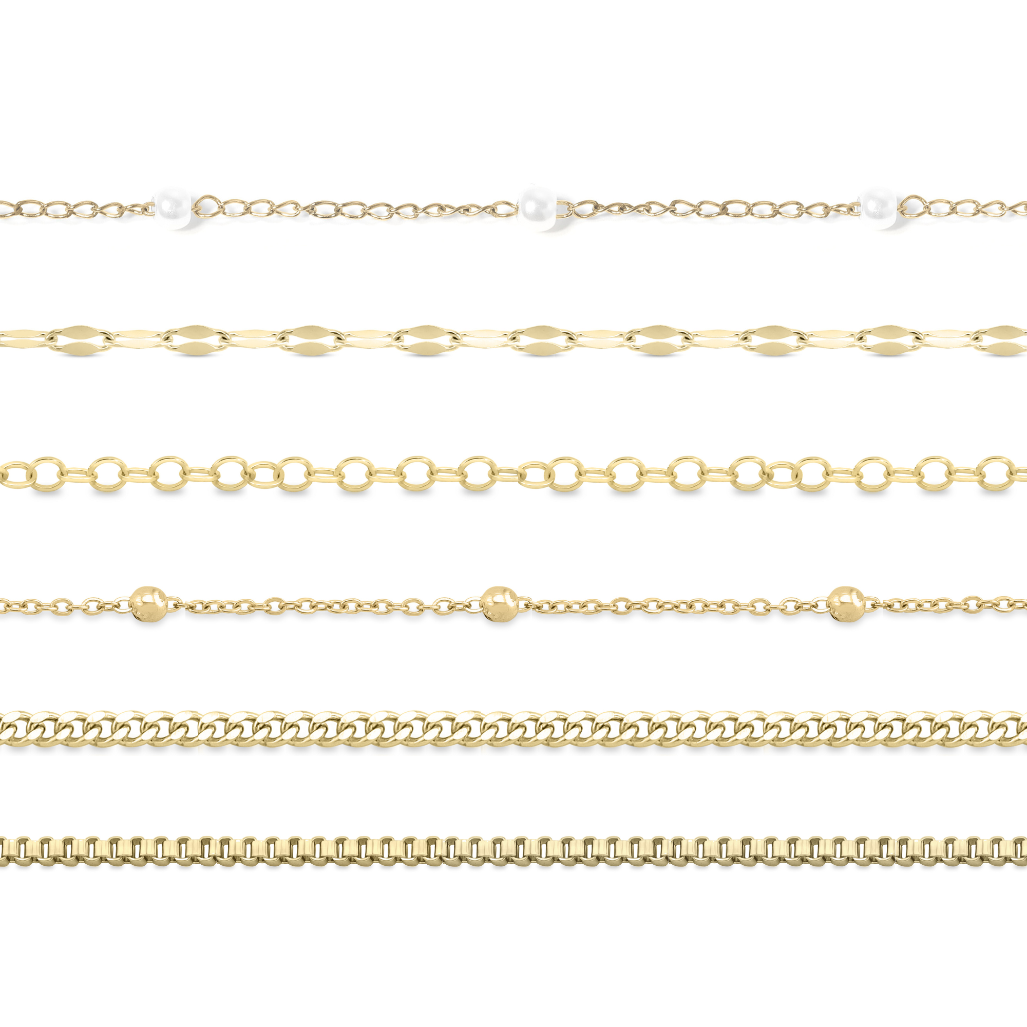 Permanent Jewelry Chain Kit - 18K Gold PVD Stainless Steel / BND0045、mySite、dreamappss