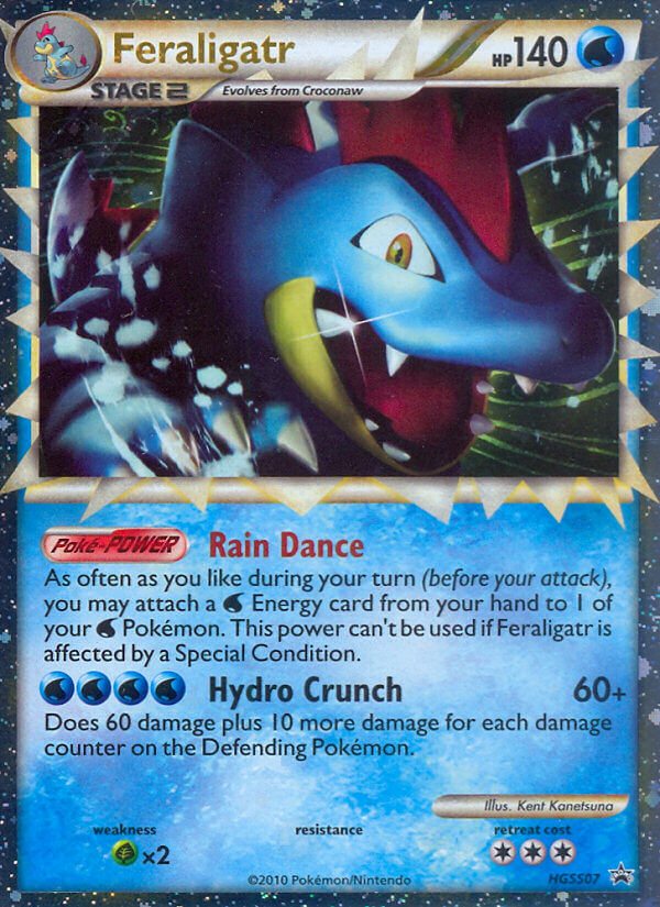 Feraligatr (HGSS07) HeartGold & SoulSilver: Black Star Promos、mySite、waistdrama