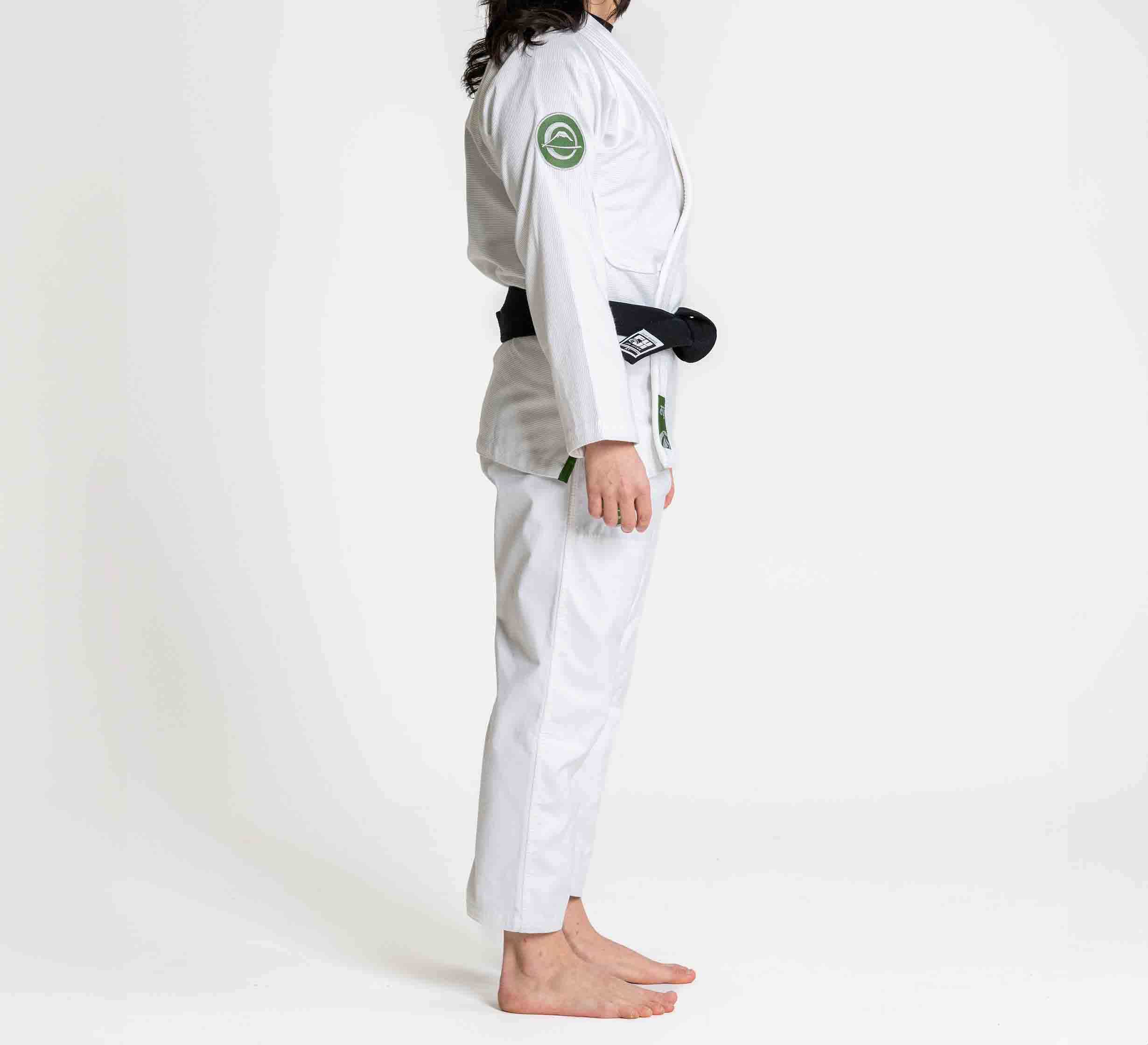 Womens Flow-Tech BJJ Gi White/Green、mySite、gigharbornorthrealestate