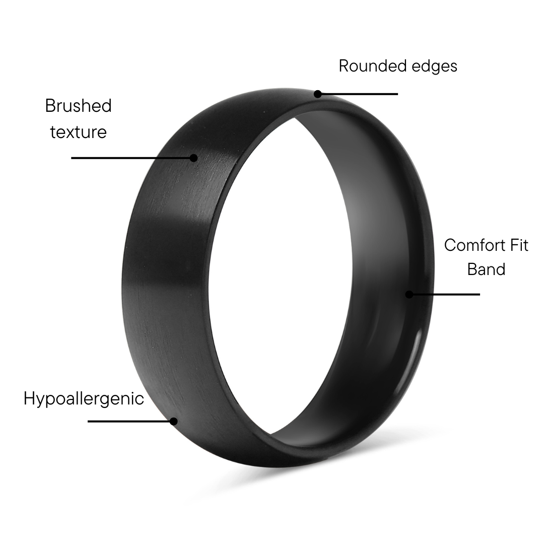 Stainless Steel Matte Black Ring / CFR7031、mySite、dreamappss