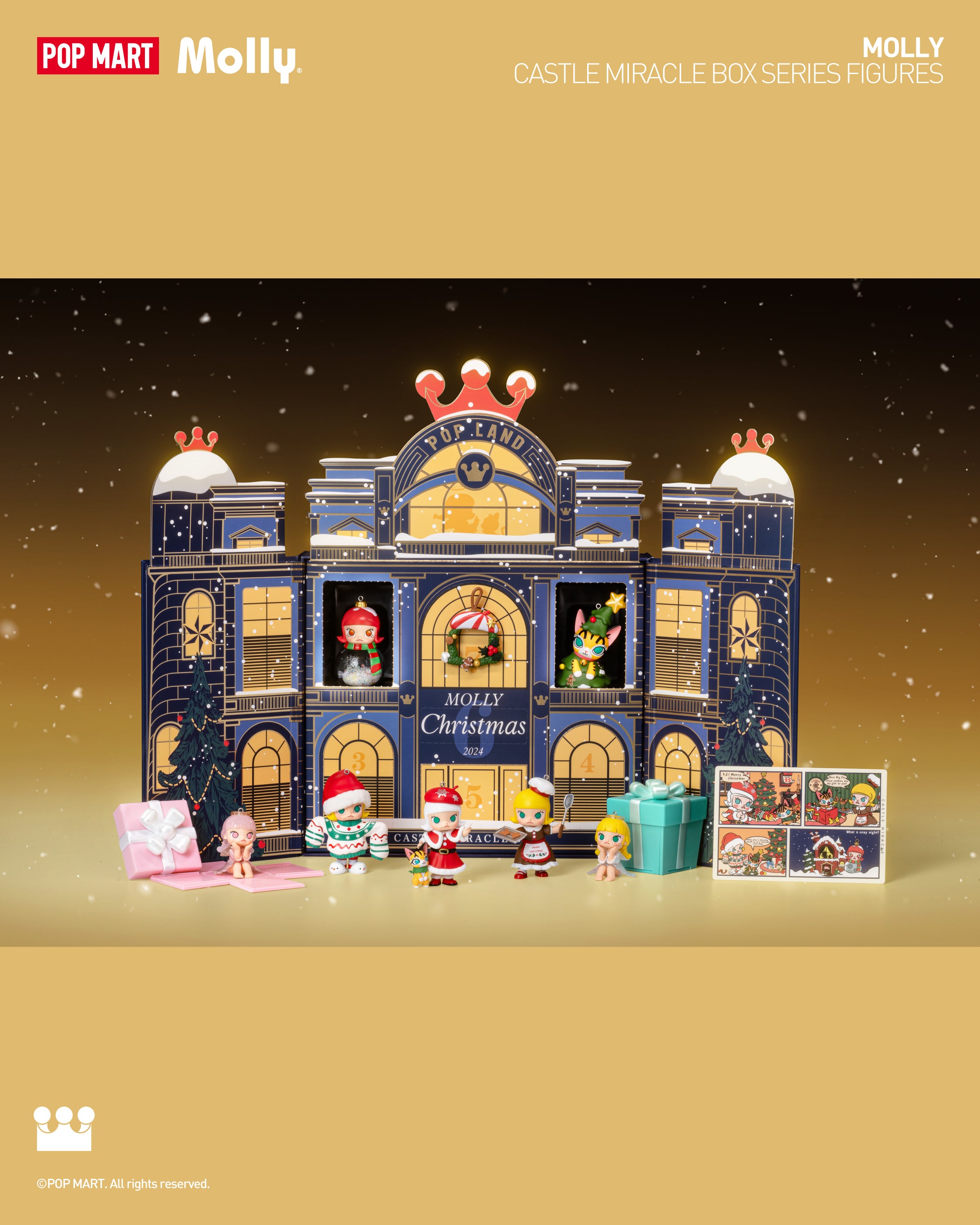  POP MART MOLLY Castle Miracle Box Series Figures、mySite、greenlandpopulation