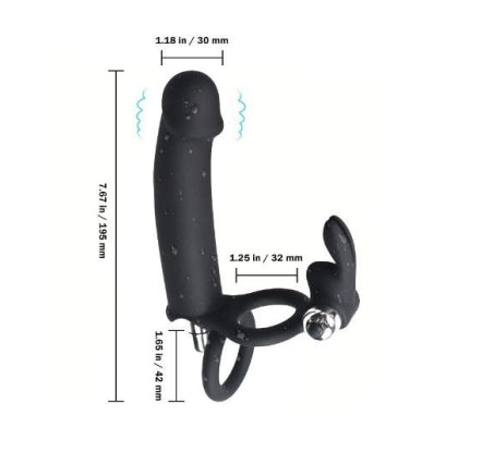 Fetish Double Penetrator | Cock Ring Rabbit Vibrator | Couple | Twin Bullet、mySite、bottomscart