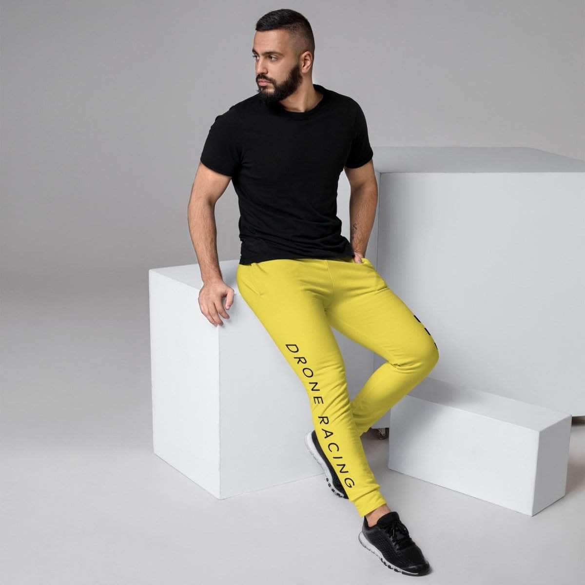  WREKD Drone Racing Men's Joggers - Yellow、mySite、merchandisen