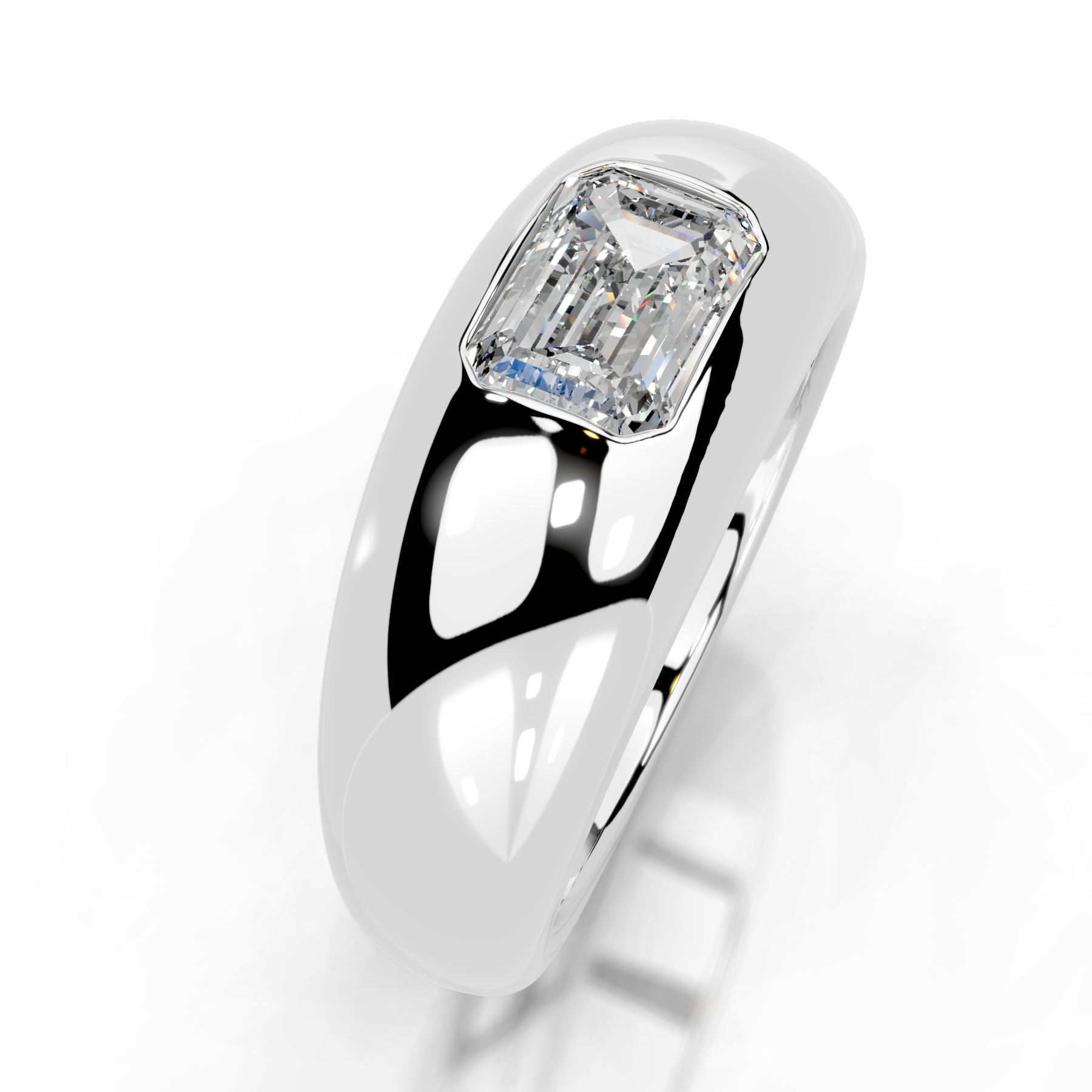 Amari Lab Grown Diamond Ring (1 Carat) -Platinum、mySite、hinf8tx79
