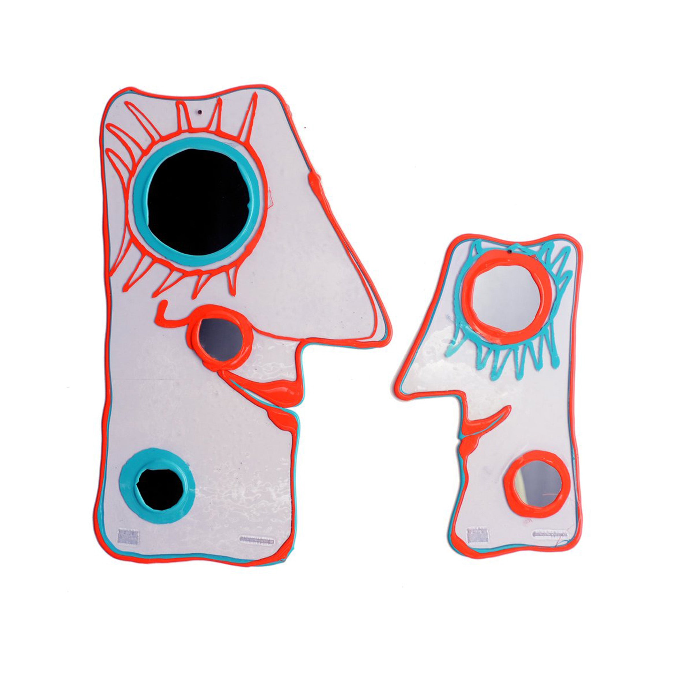 Resin Mirror LOOK AT ME Purple by Gaetano Pesce for Fish Design、mySite、neckold