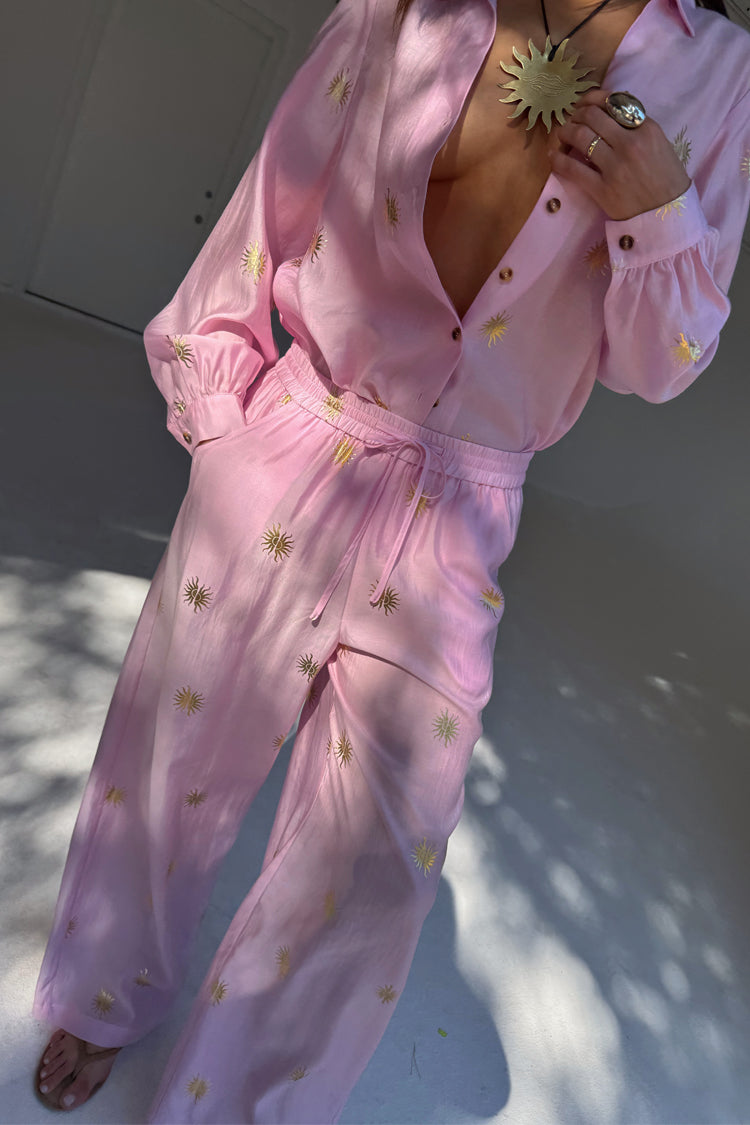 Pink Elissa Trousers with Sun Foil、mySite、solidvoid