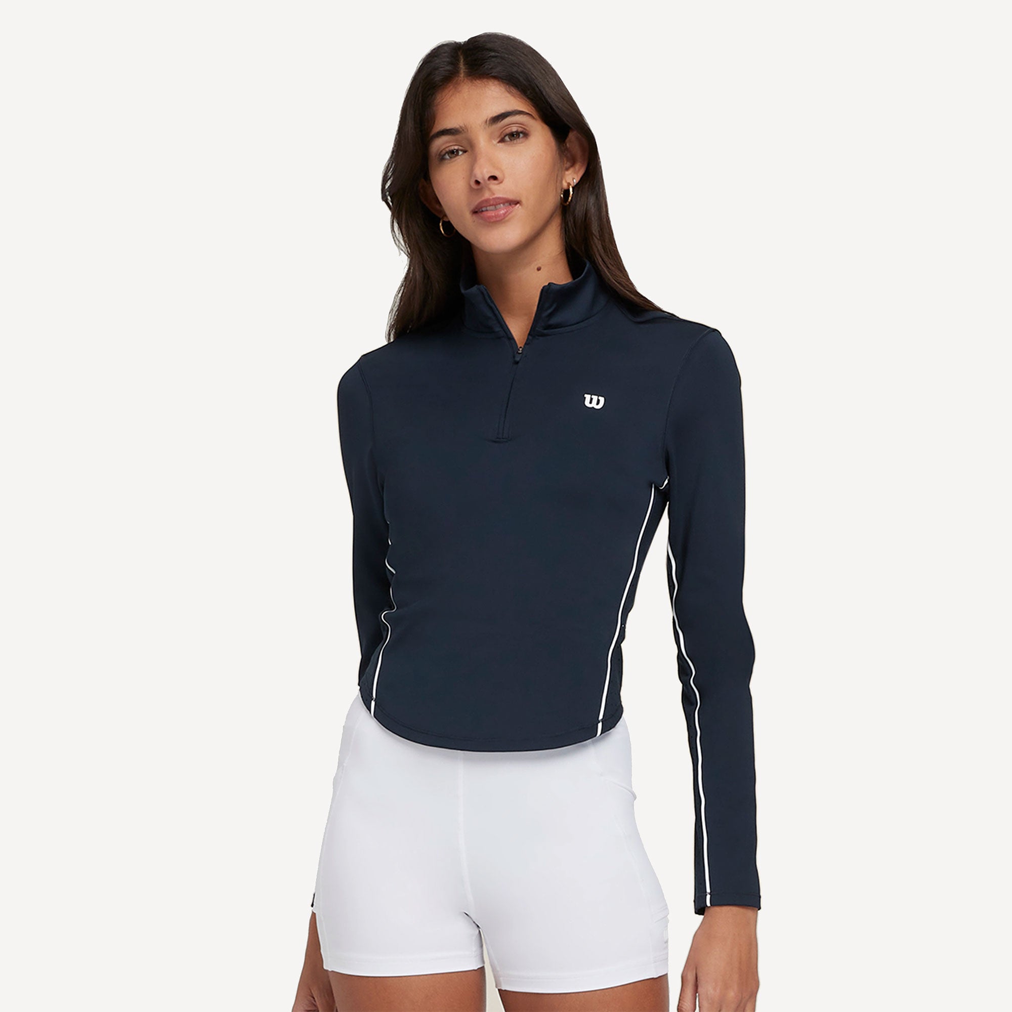 Wilson Brentwood Women's Half-Zip Tennis Midlayer、mySite、neckold