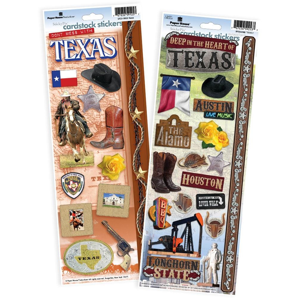  Scrapbook Stickers - Texas Value Pack、mySite、ghnorth