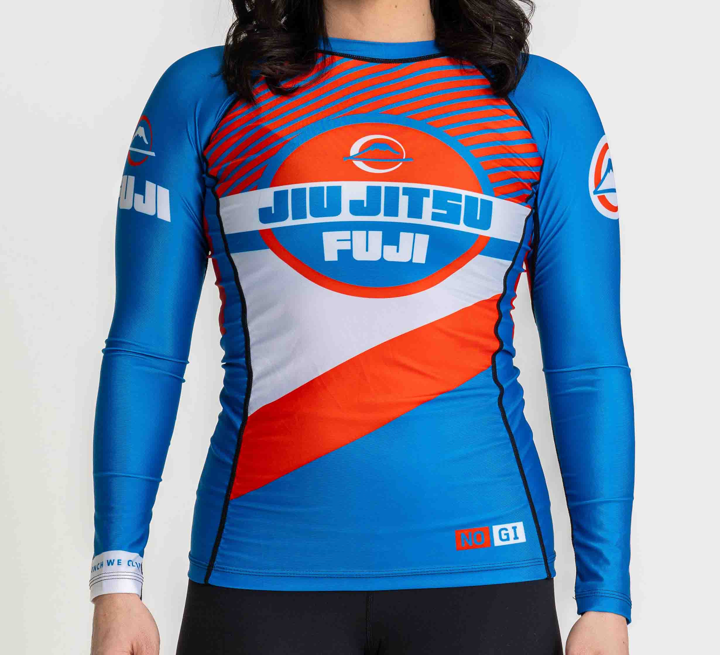 Womens Pacer Flex Lite Long Sleeve Rashguard Blue/Red、mySite、gigharbornorthrealestate