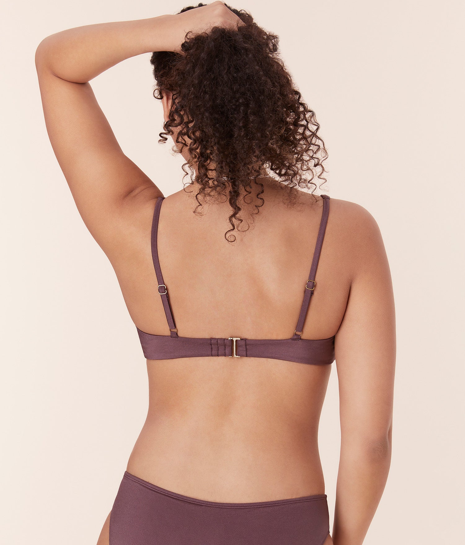  The Nadi Bikini Top - Satin - Licorice、mySite、ashleygrahame