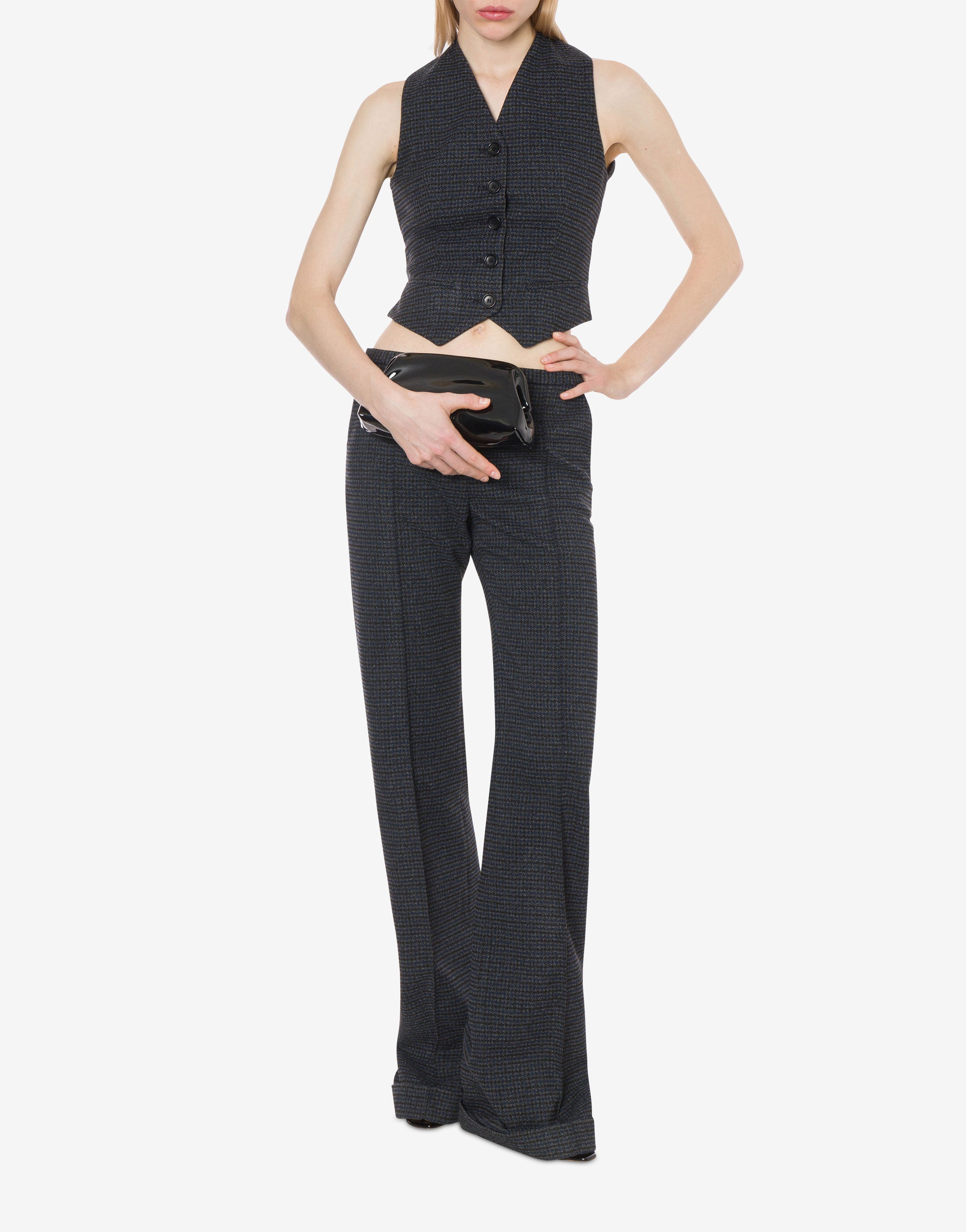 Gilet in pied de poule、mySite、aoinhome