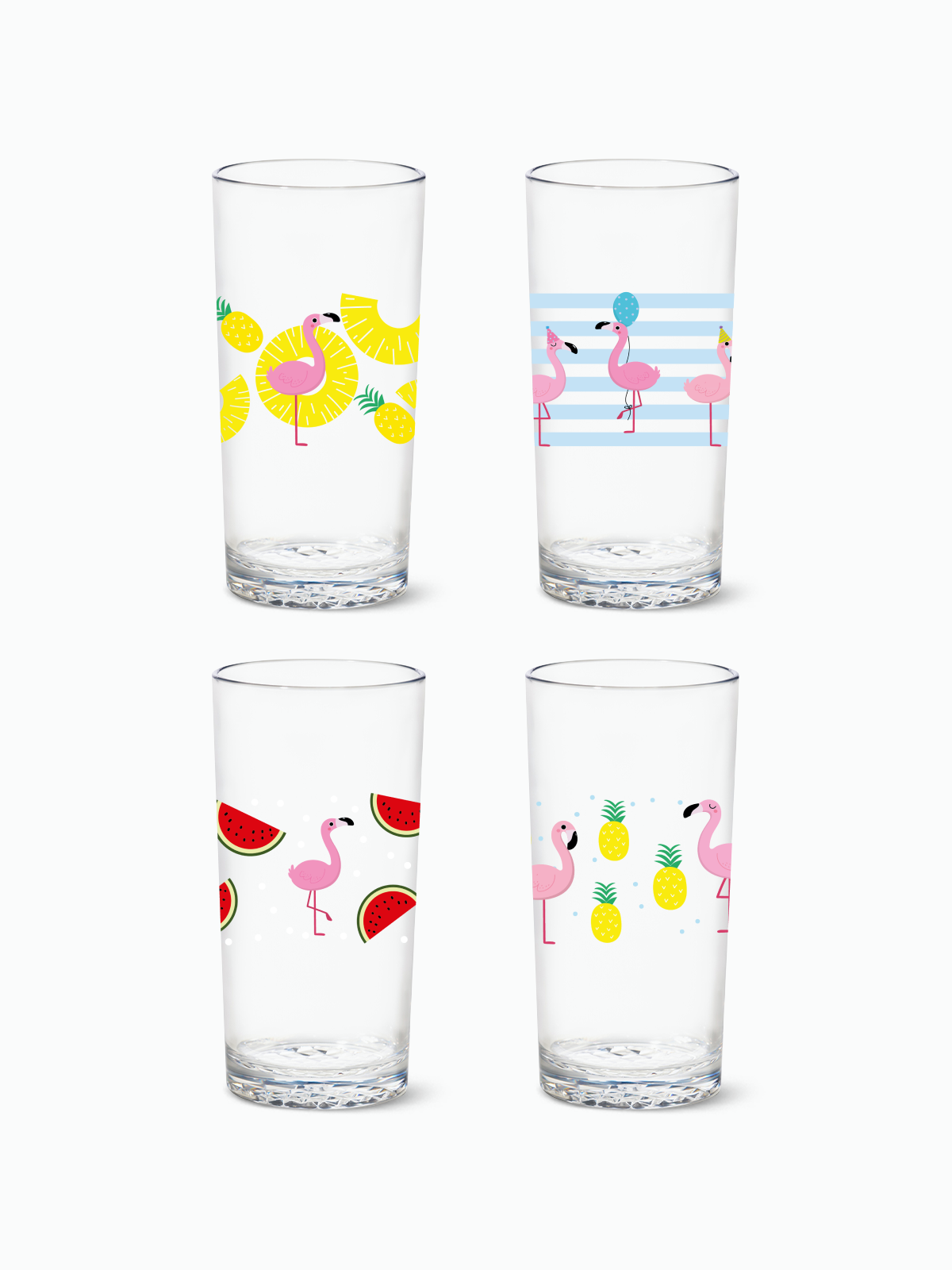 Let's Fla-mingle - RESERVE 14oz Highball Tritan Copolyester Glass、mySite、camillekostekn