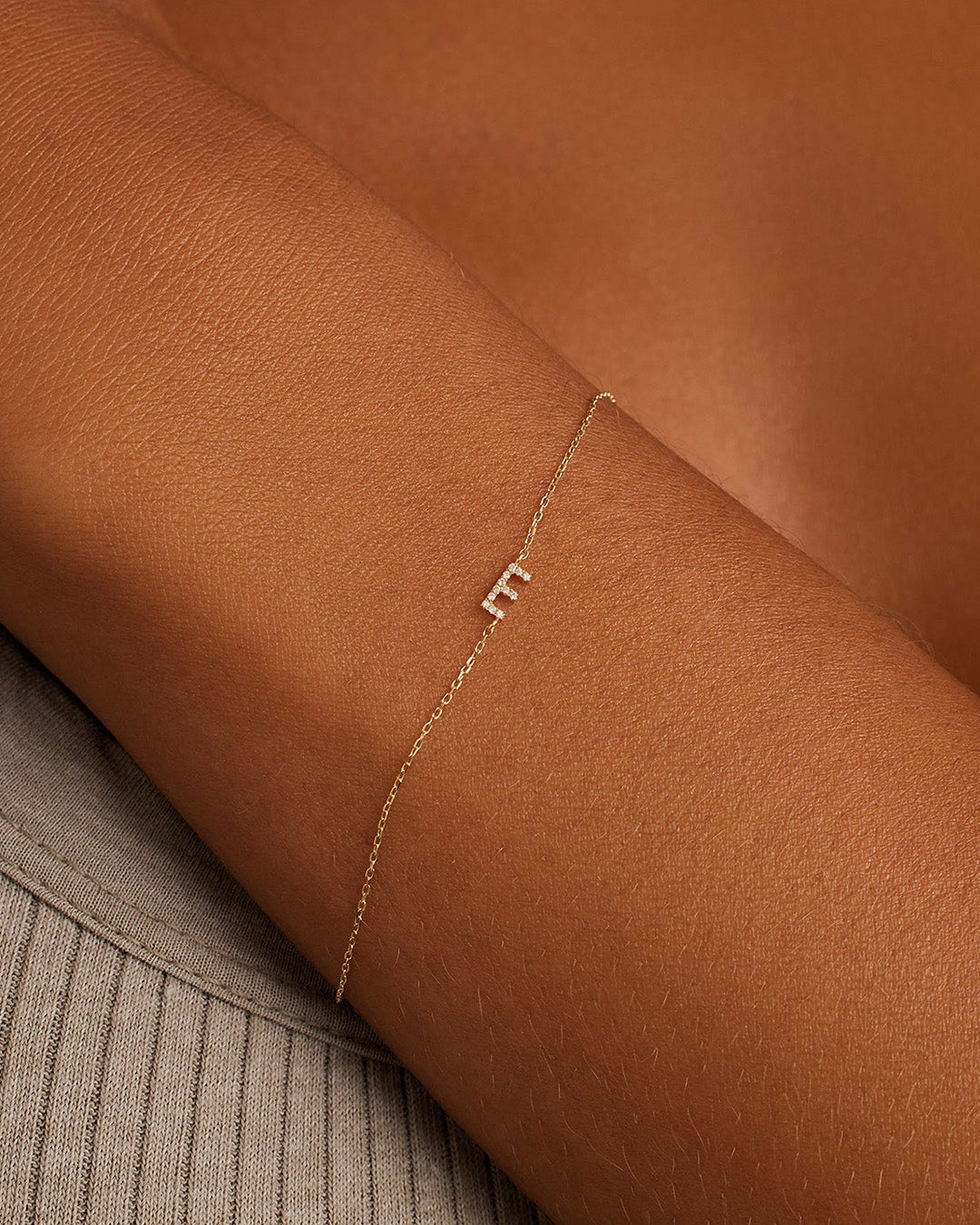 Diamond Pavé Alphabet Bracelet、mySite、hinf8tx79