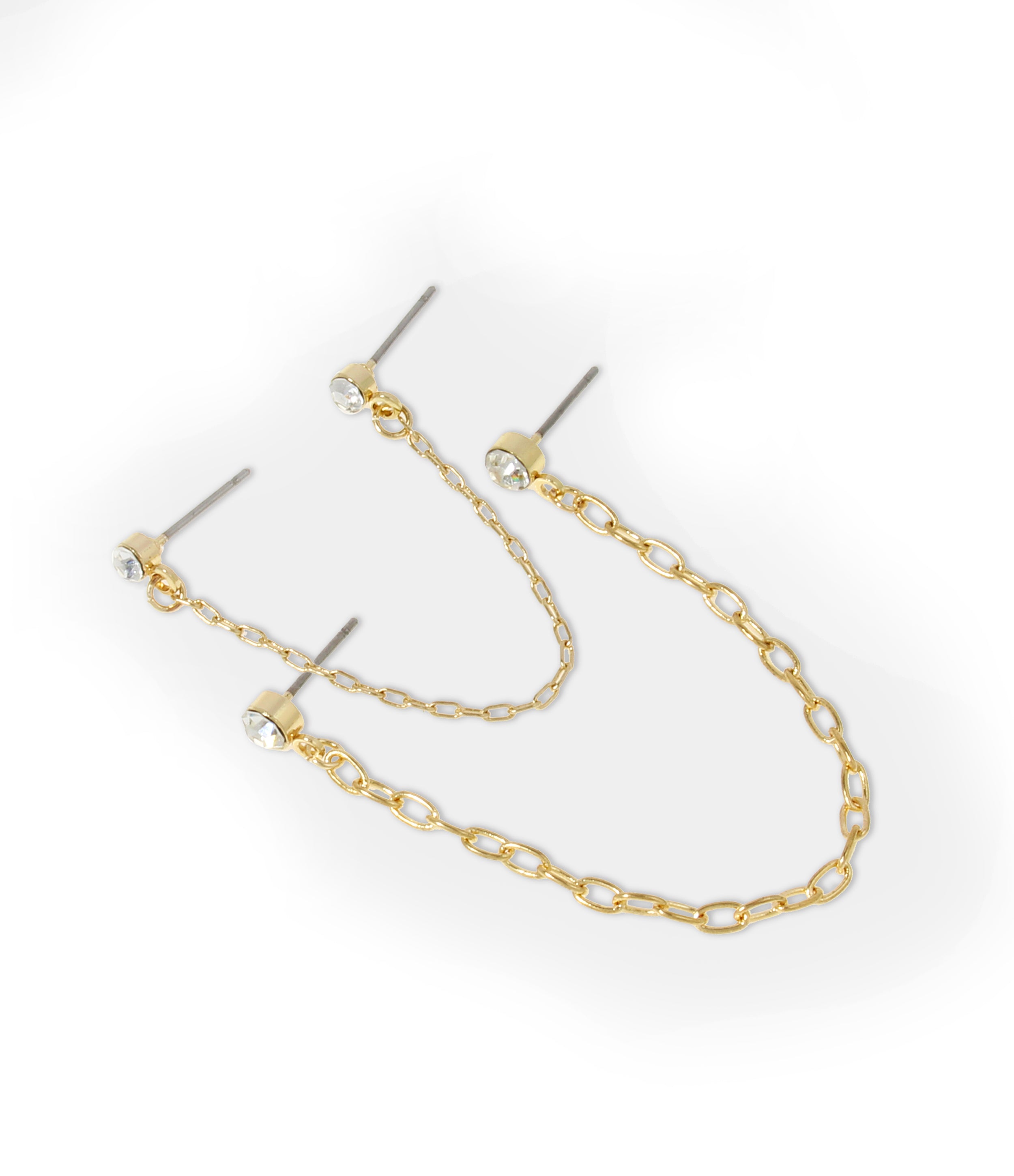 CRYSTAL SET EARRINGS GOLD、mySite、dreamappss