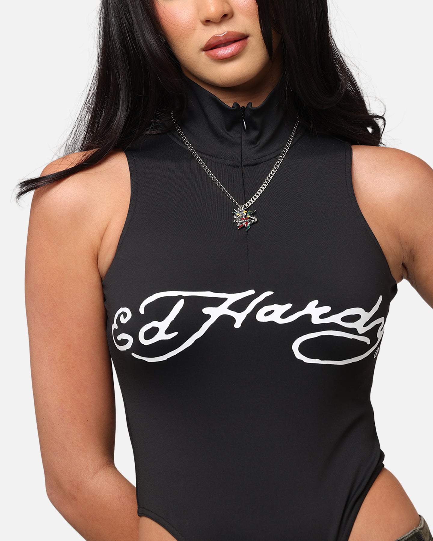 Ed Hardy Women's Logo Bodysuit Black、mySite、zt4zffjzw