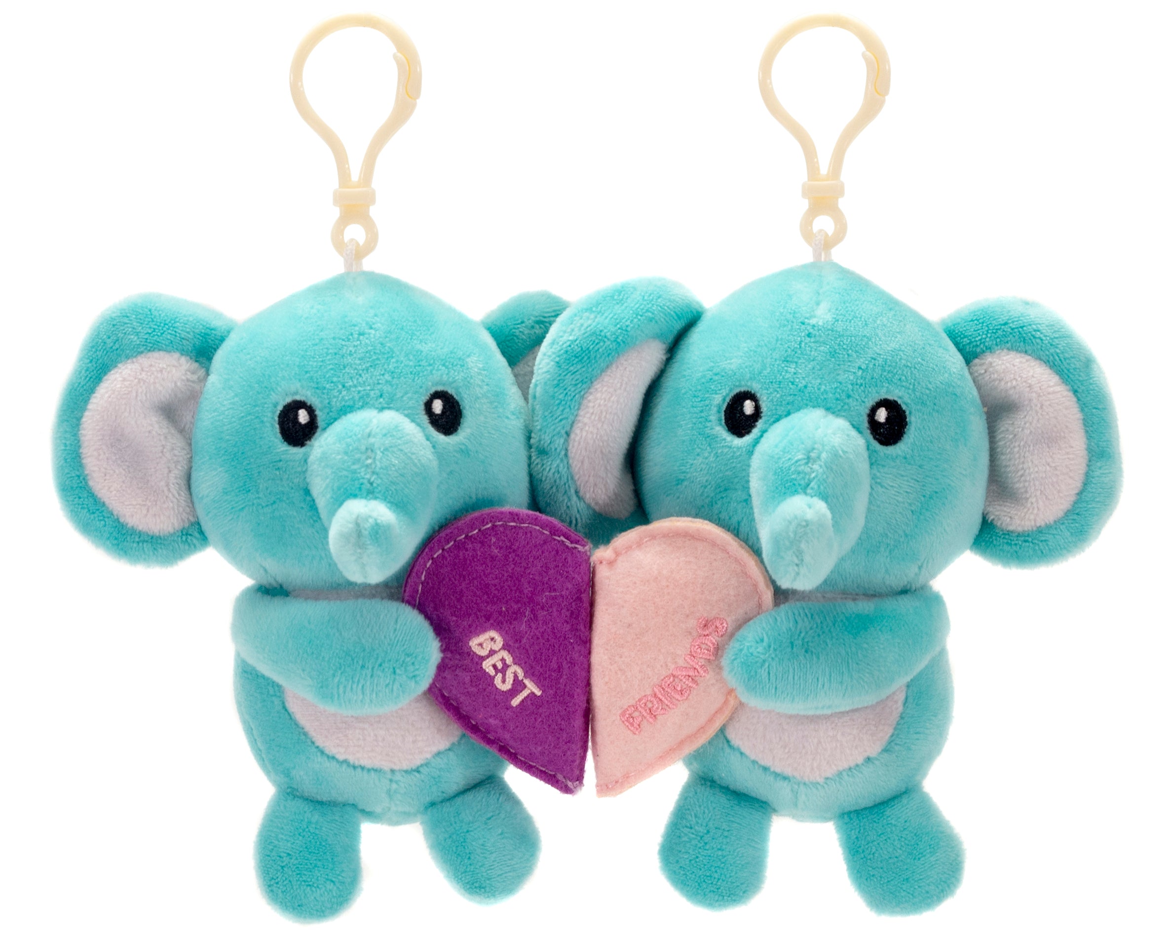 Besties Elephants with Magnet Heart 5.5IN、mySite、g9winljtr
