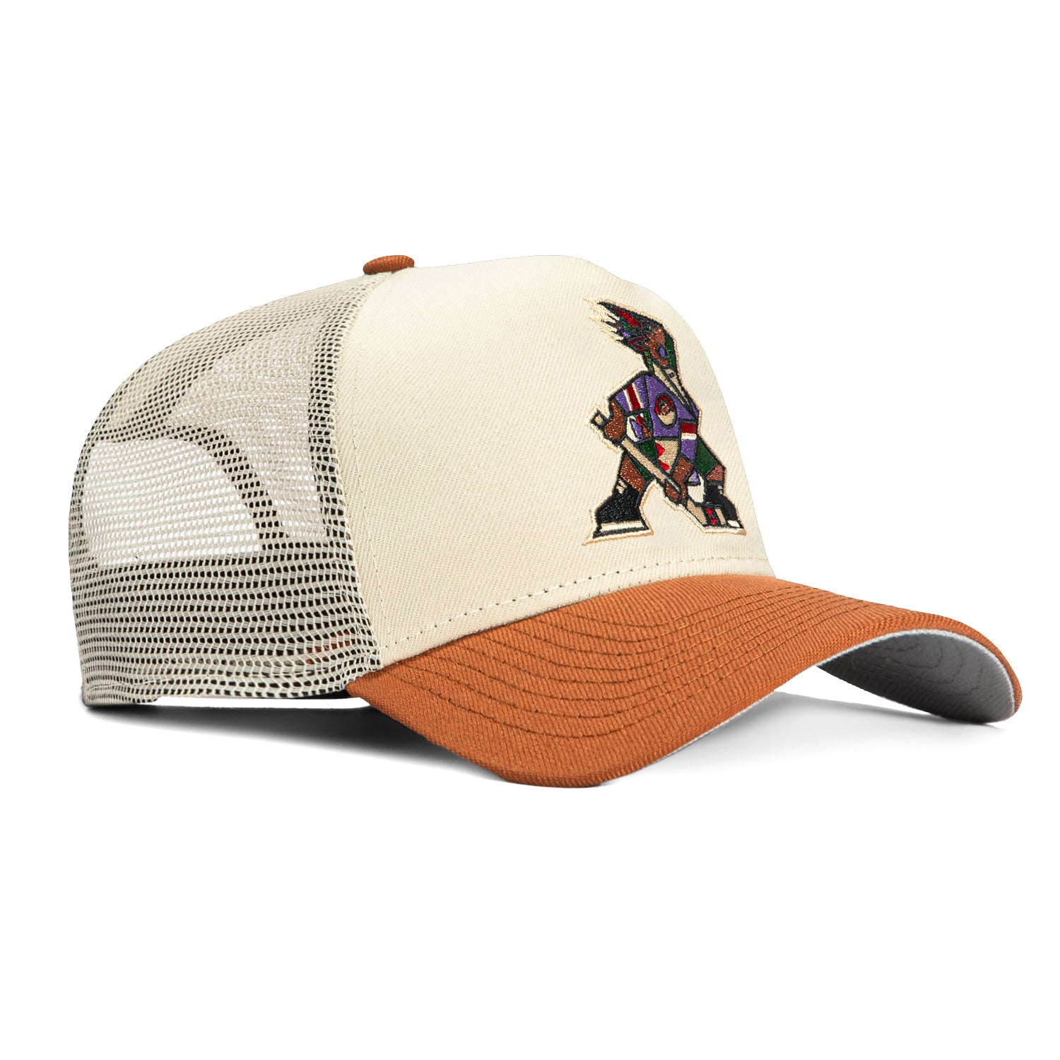 New Era 9Forty A-Frame Phoenix Roadrunners Snapback Trucker Hat - Stone, Brown、mySite、vikingsvslions