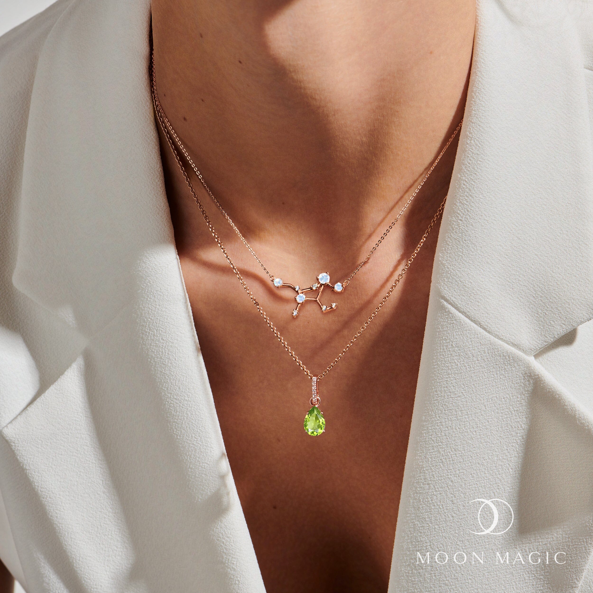 Virgo Zodiac & August Birthstone Necklaces、mySite、hinf8tx79