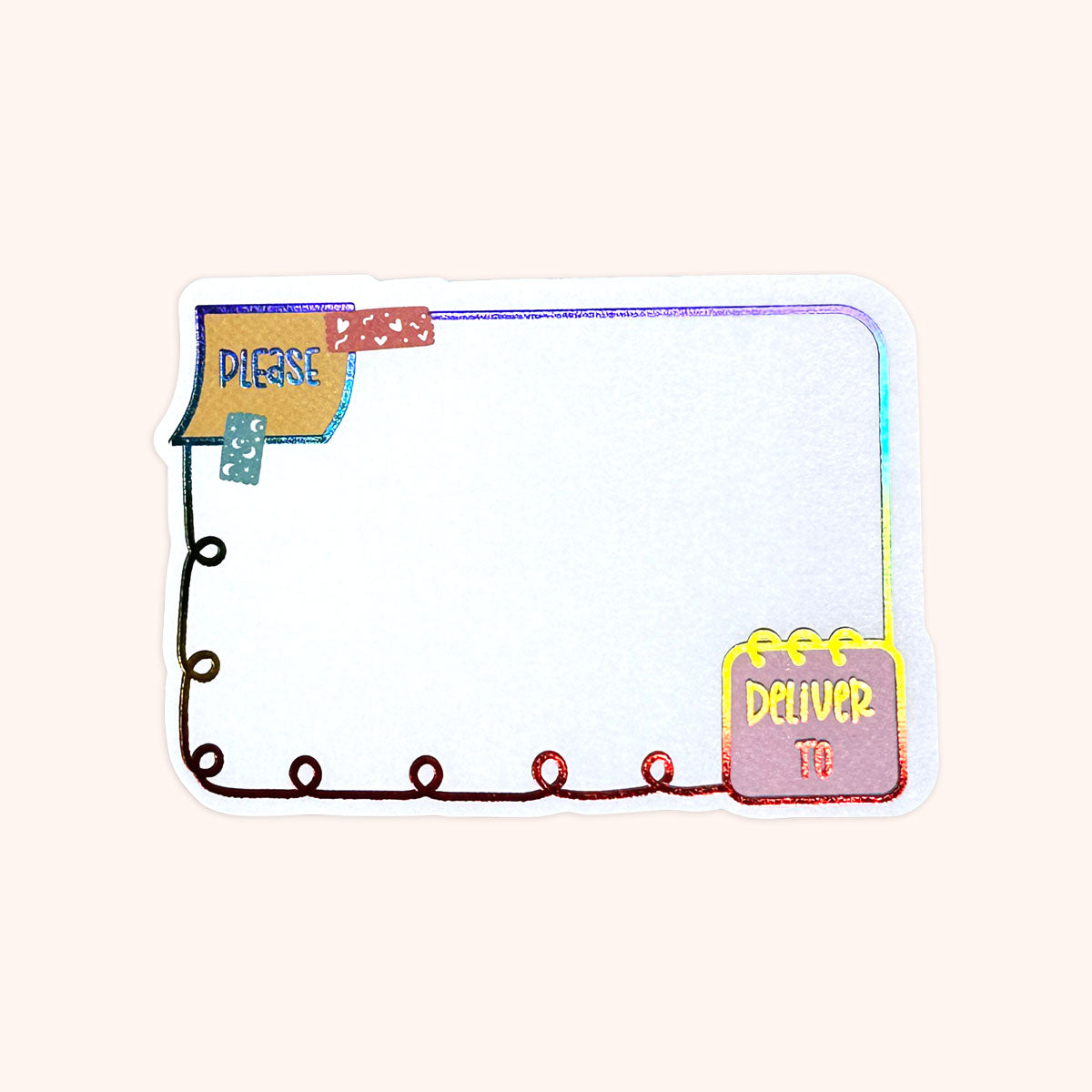  Happy Mail Rainbow Foil Mail Labels 15 Pack、mySite、ghnorth