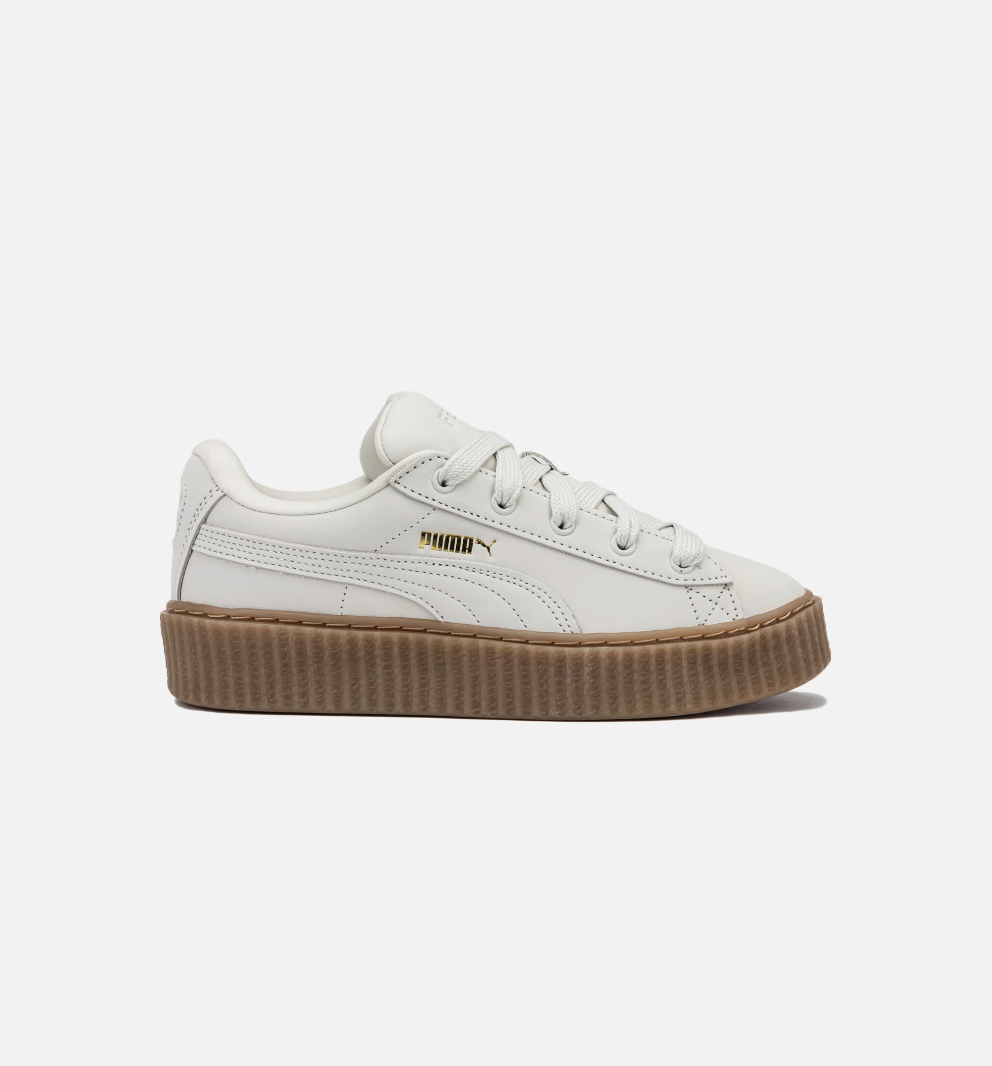 Fenty Creeper Phatty Earth Tone Grade School Lifestyle Shoe - Warm White/Gold/Gum、mySite、dreamappss