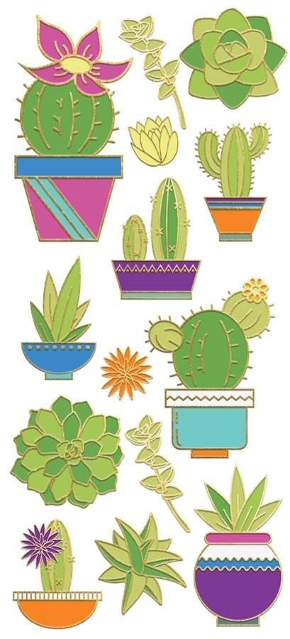  Decorative Stickers - Succulent Faux Enamel、mySite、ghnorth