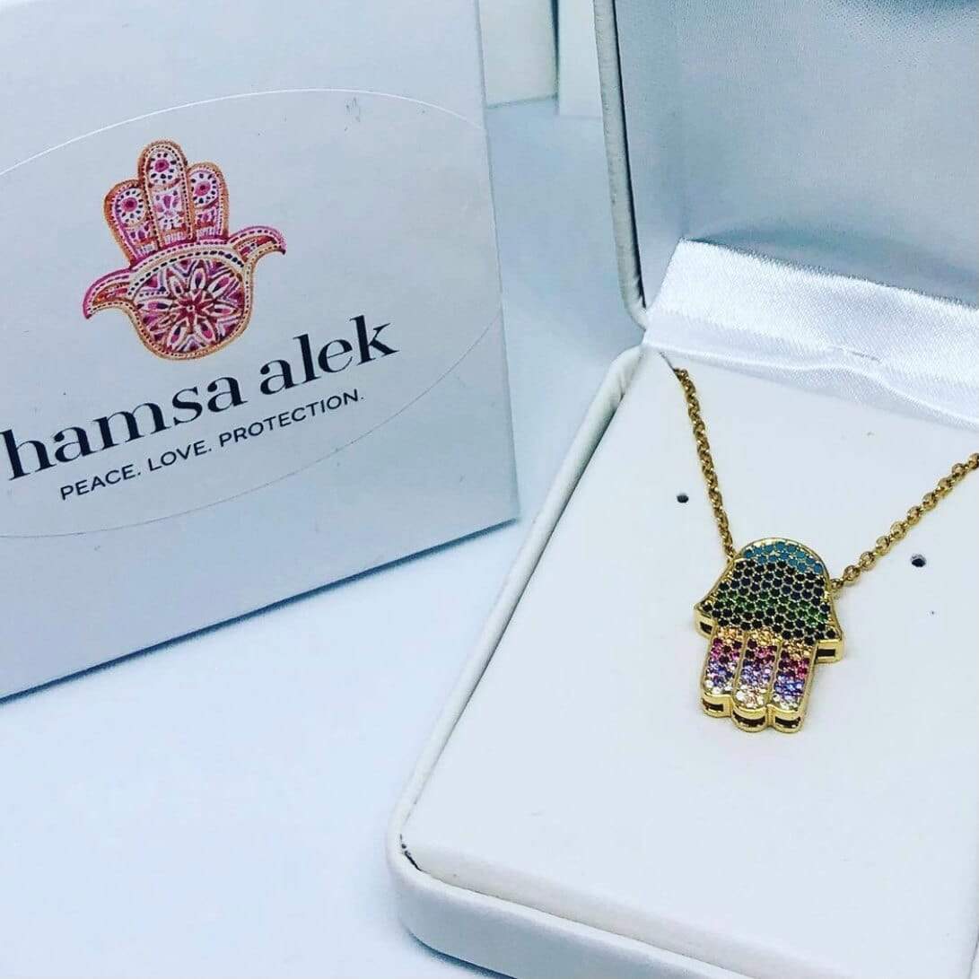 Jeweled Hamsa Necklace、mySite、topwebapps