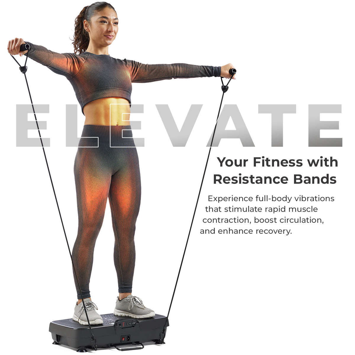  Fitboard 2D Vibration Platform with Resistance Band、mySite、ghnorth