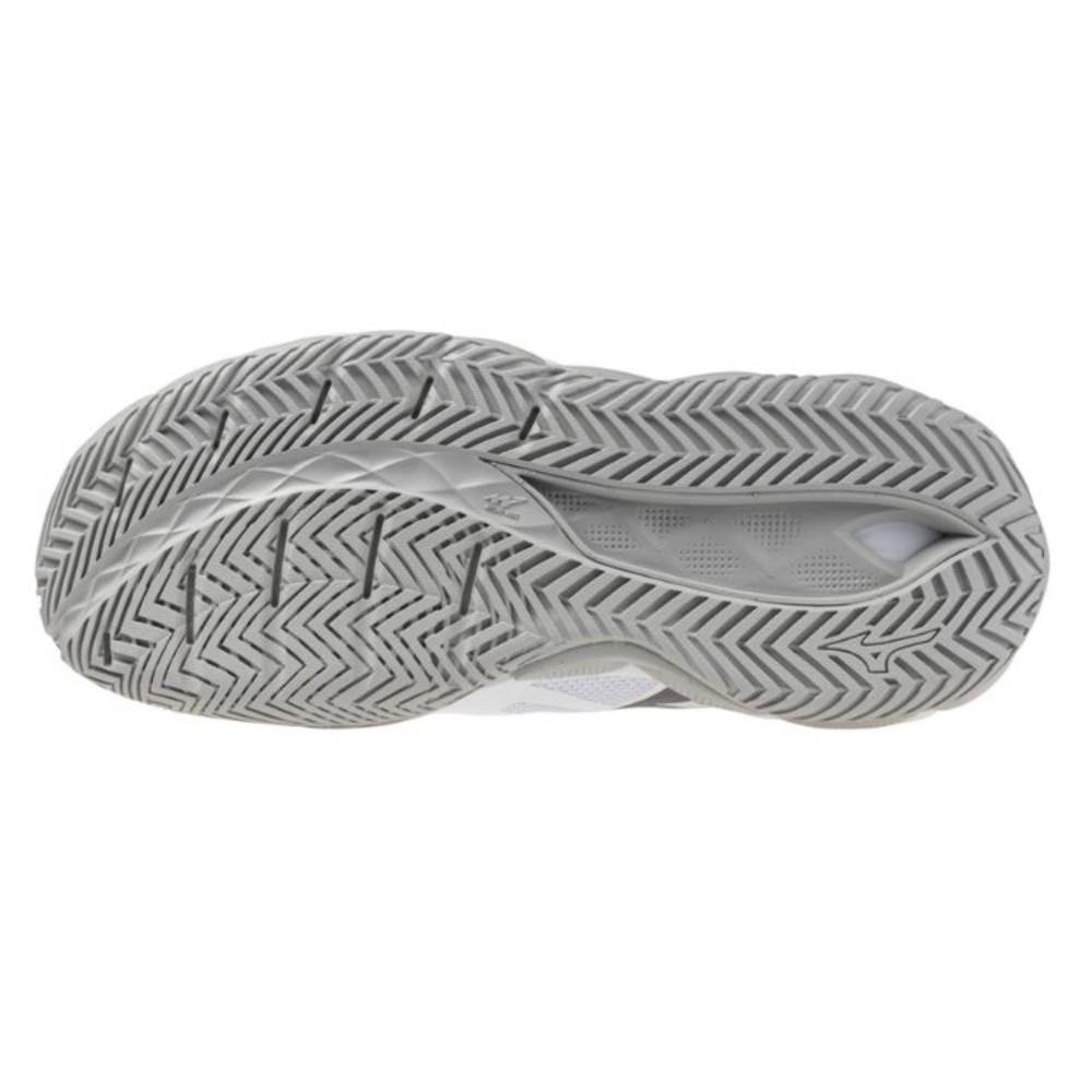 Mizuno Wave Enforce Tour 2 AC Women's Tennis Shoe (White/Silver)