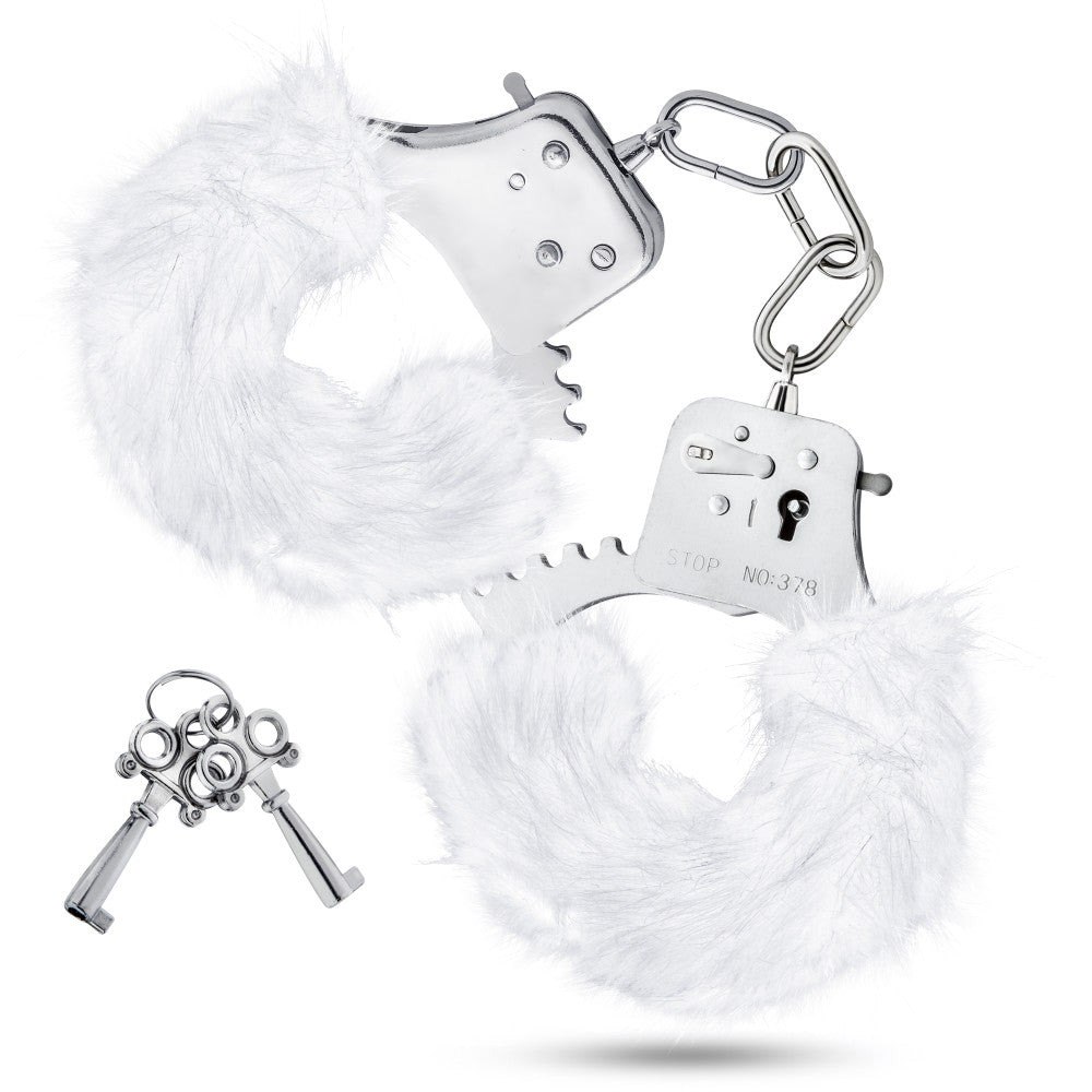 Temptasia By Blush® | Plush Fur Cuffs - White、mySite、bottomscart